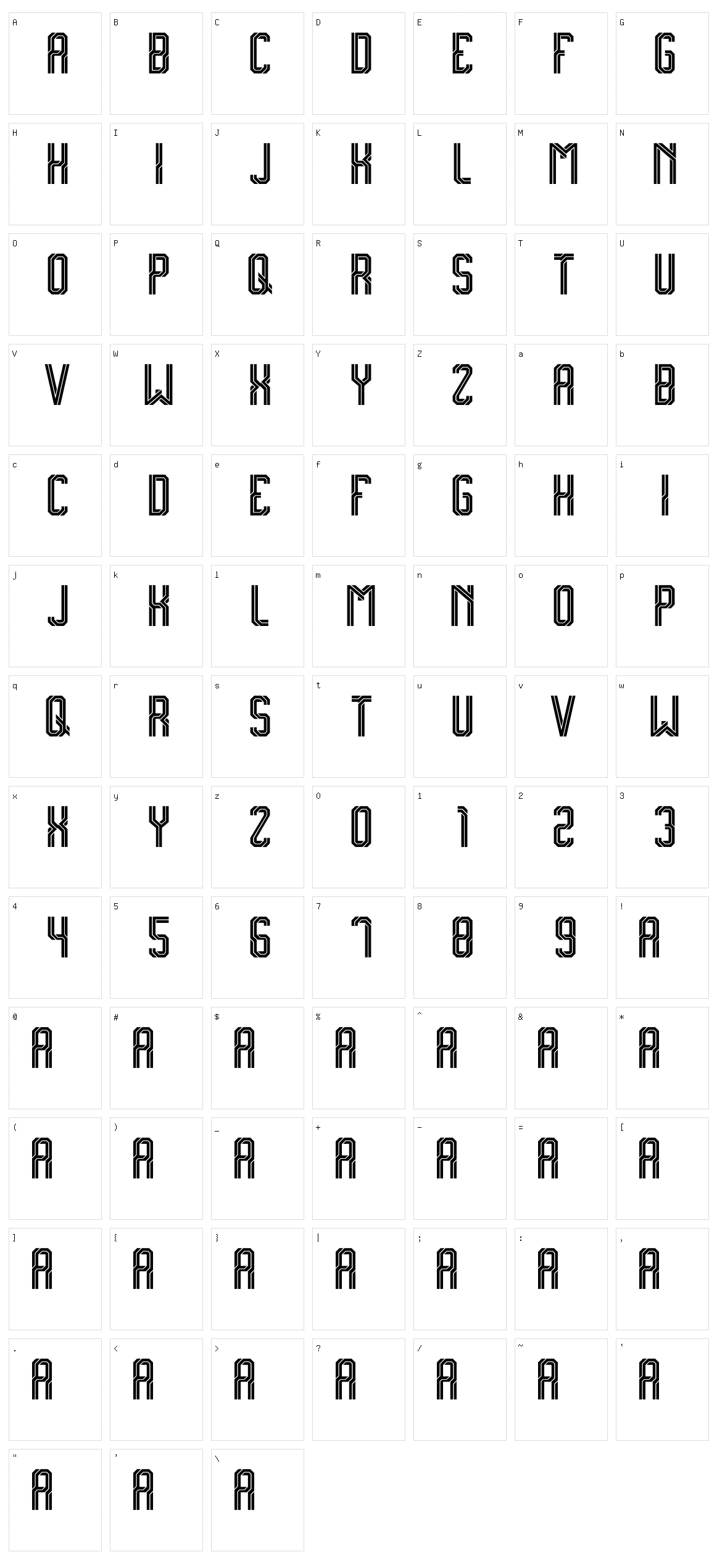 Haku Character Set