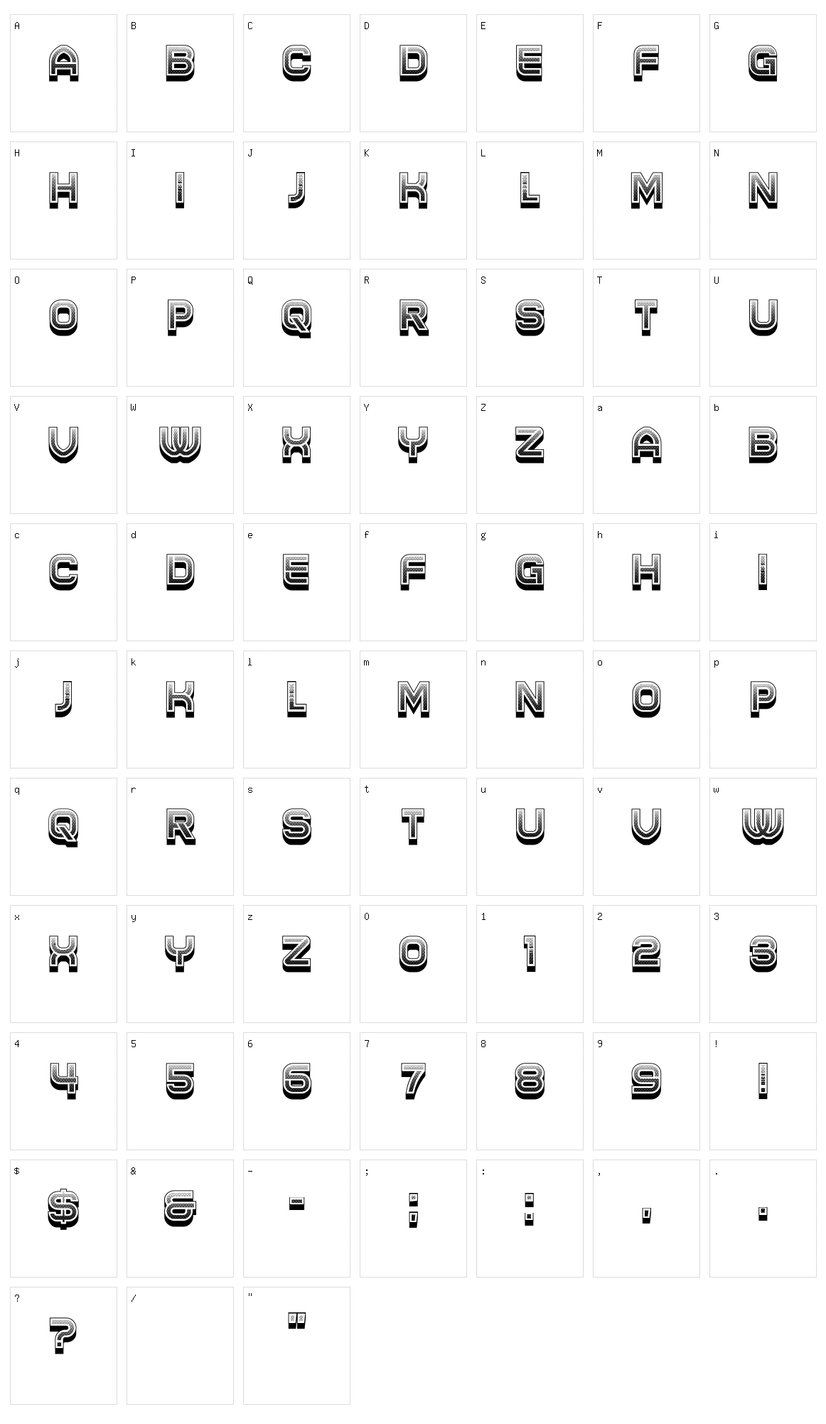 Handves Character Set