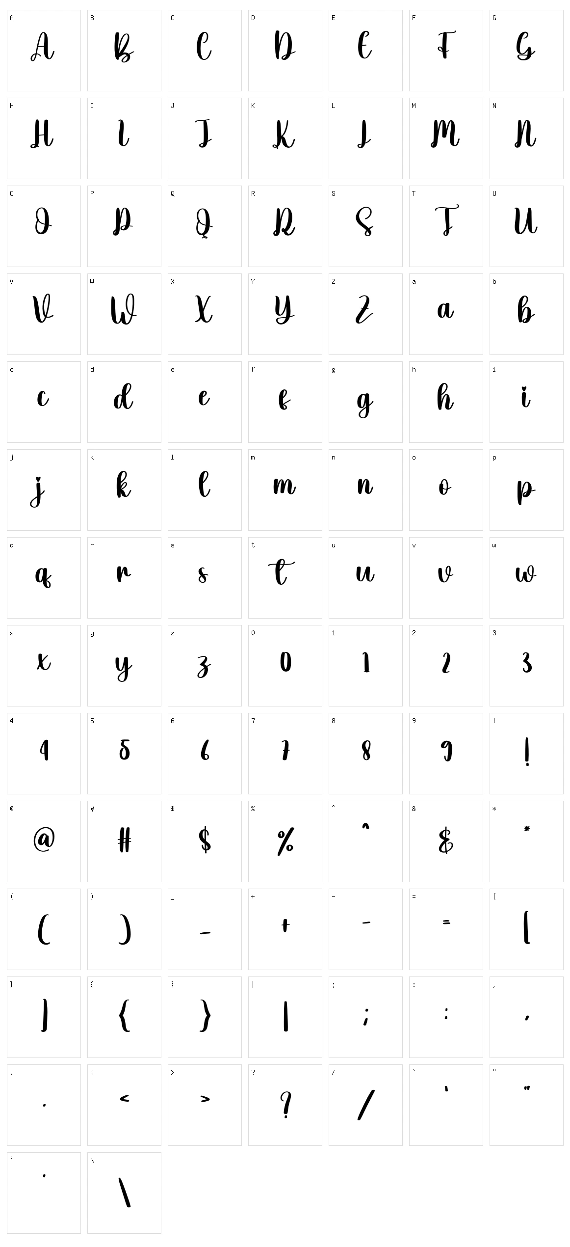 Future Character Set