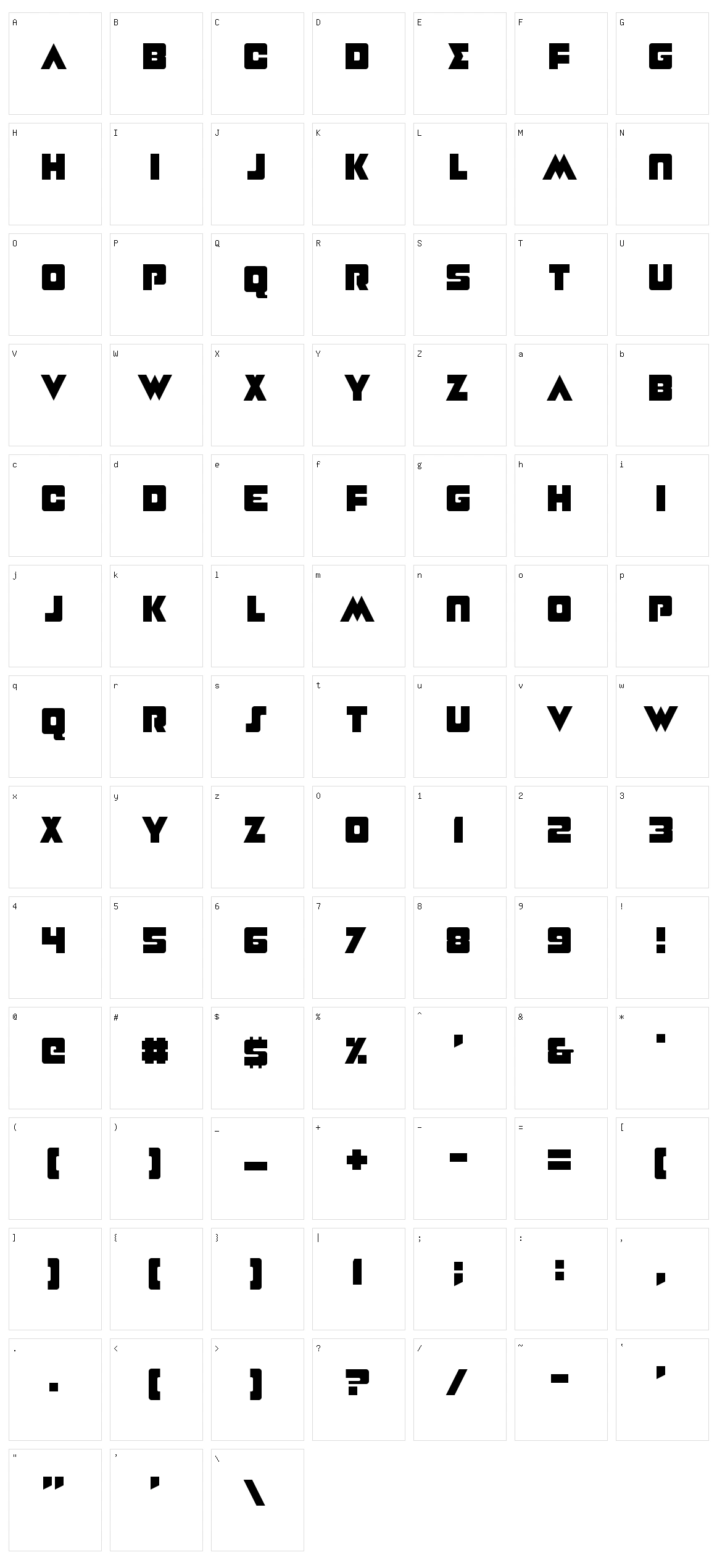 Happy Talk Character Set