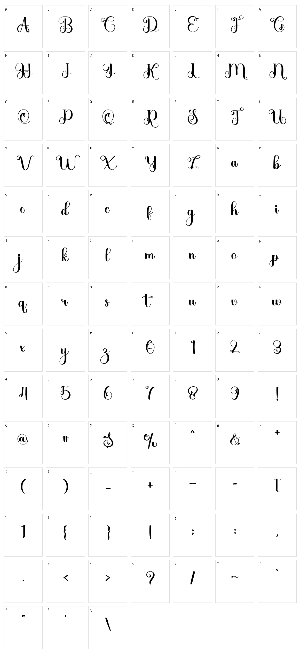 Majesty Character Set