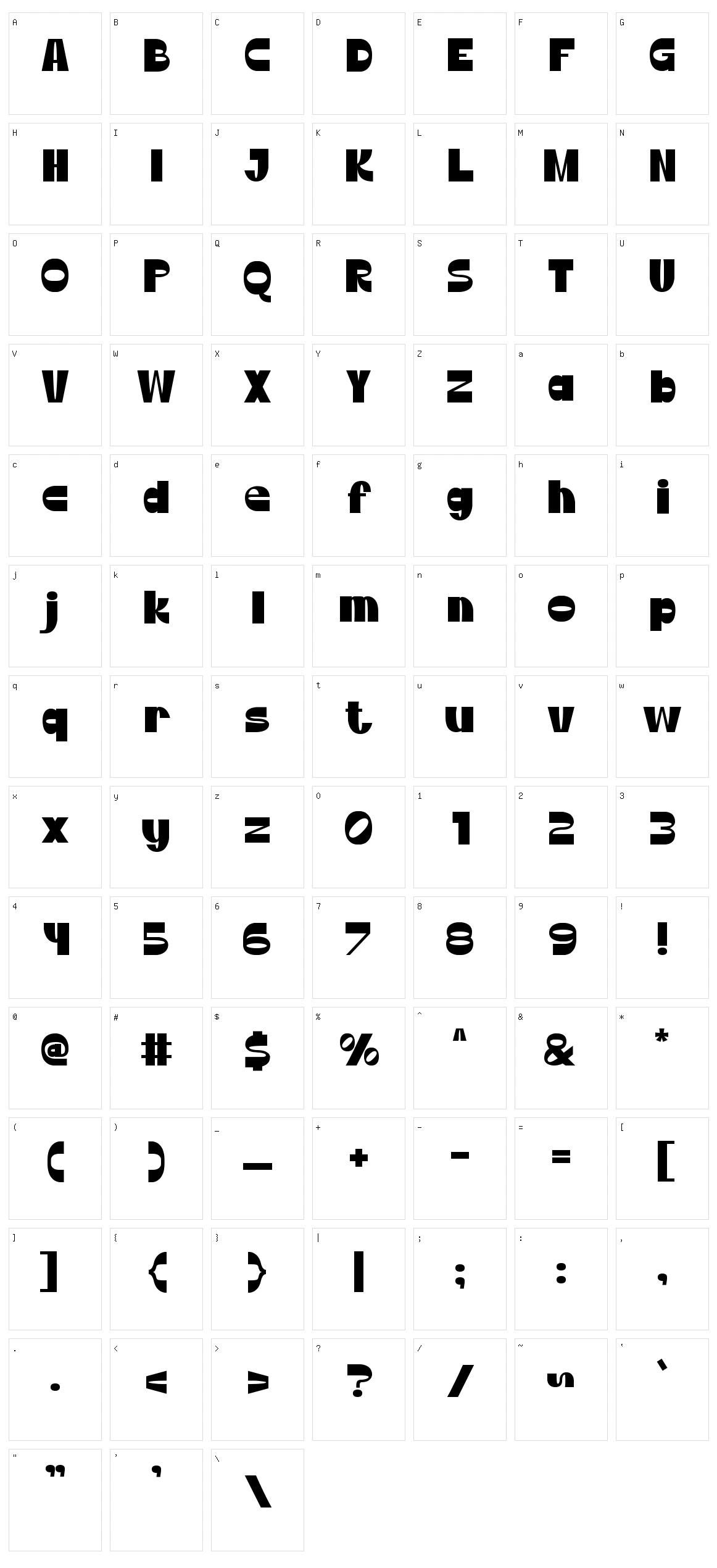 Head Turner Character Set