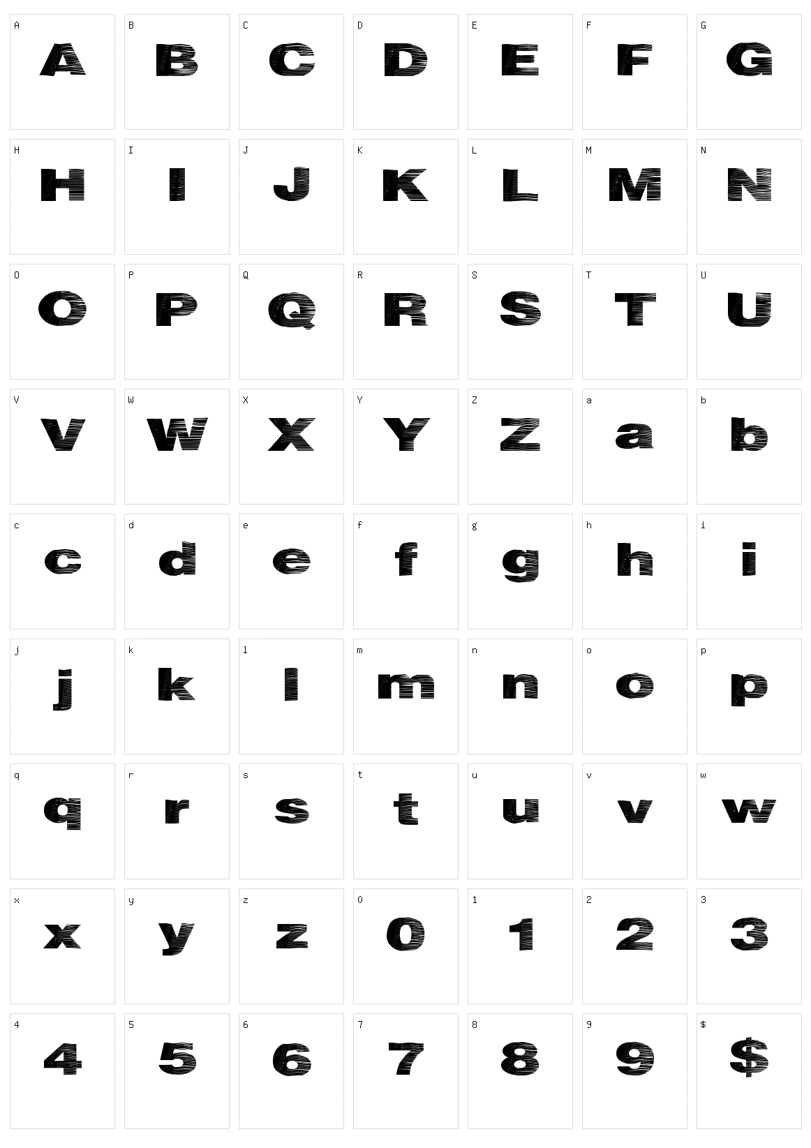 Heat Wave Character Set