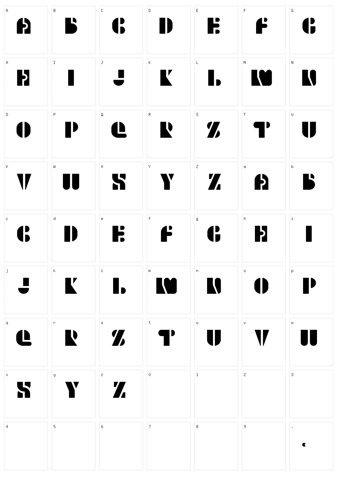 Hello Brigi Character Set