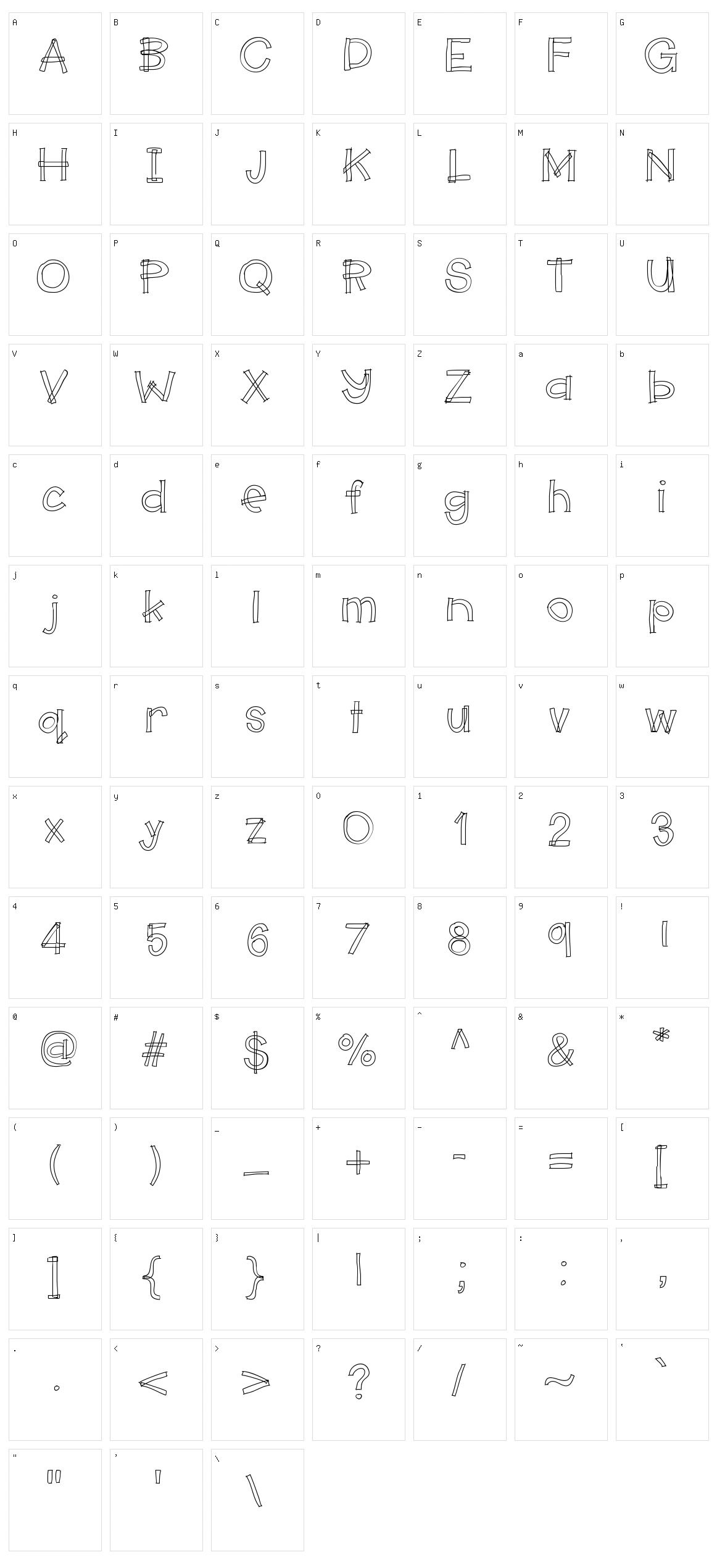 Hello Makerspace Character Set