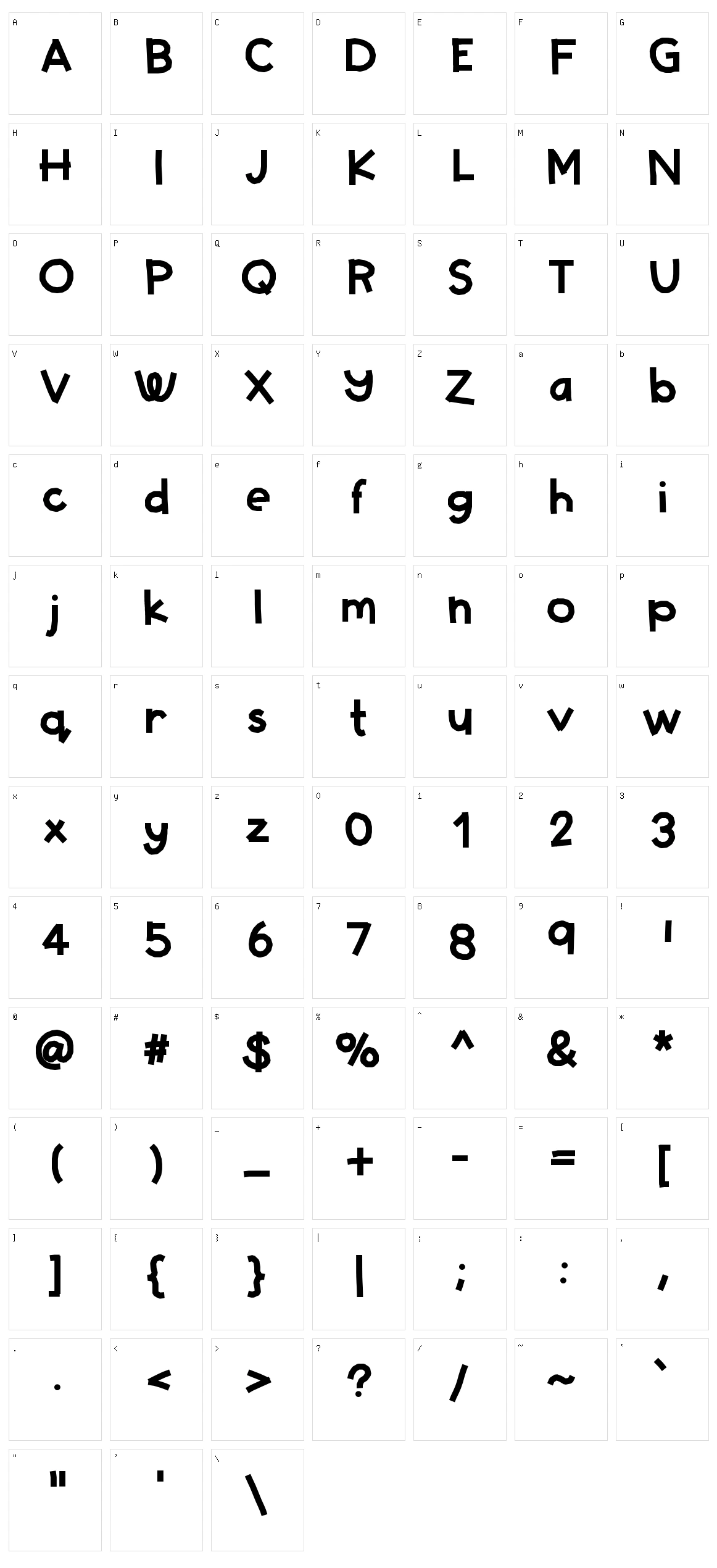 Hello Starbucks Character Set