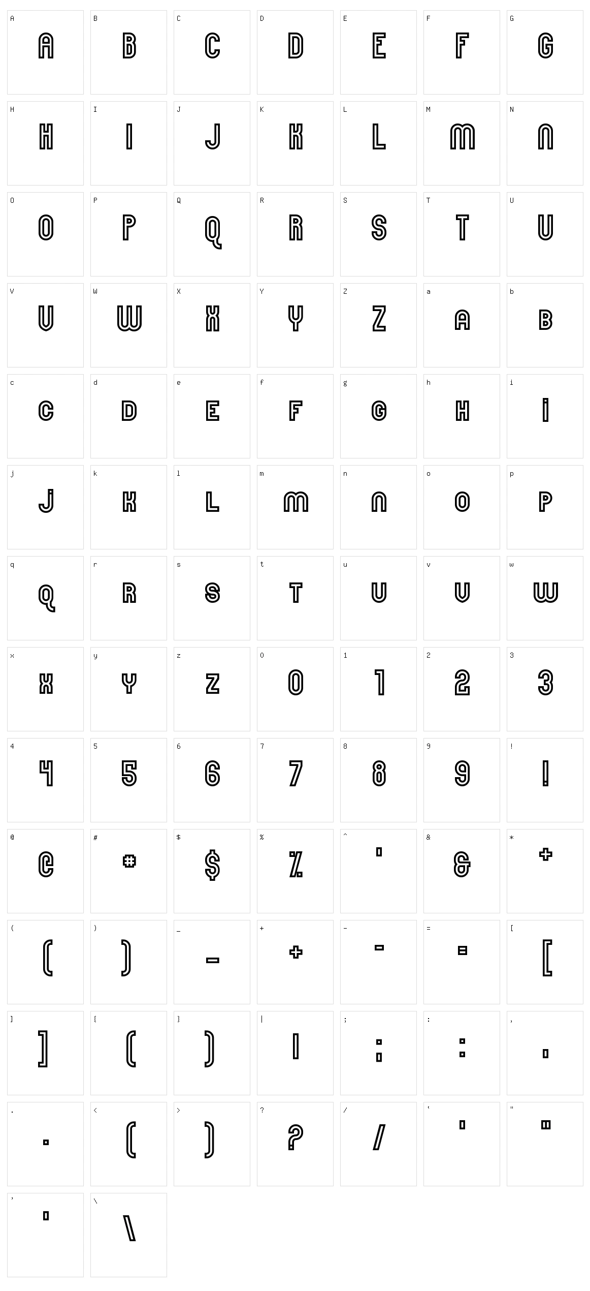 Here And Not Found Character Set