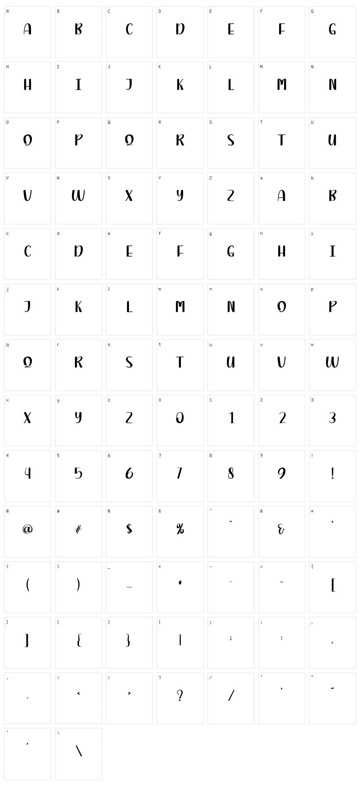 Snowshoes Character Set
