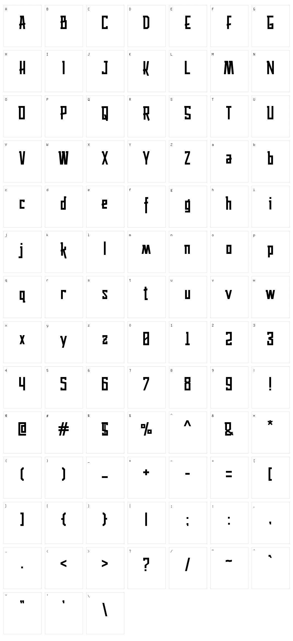 Husaeni Character Set