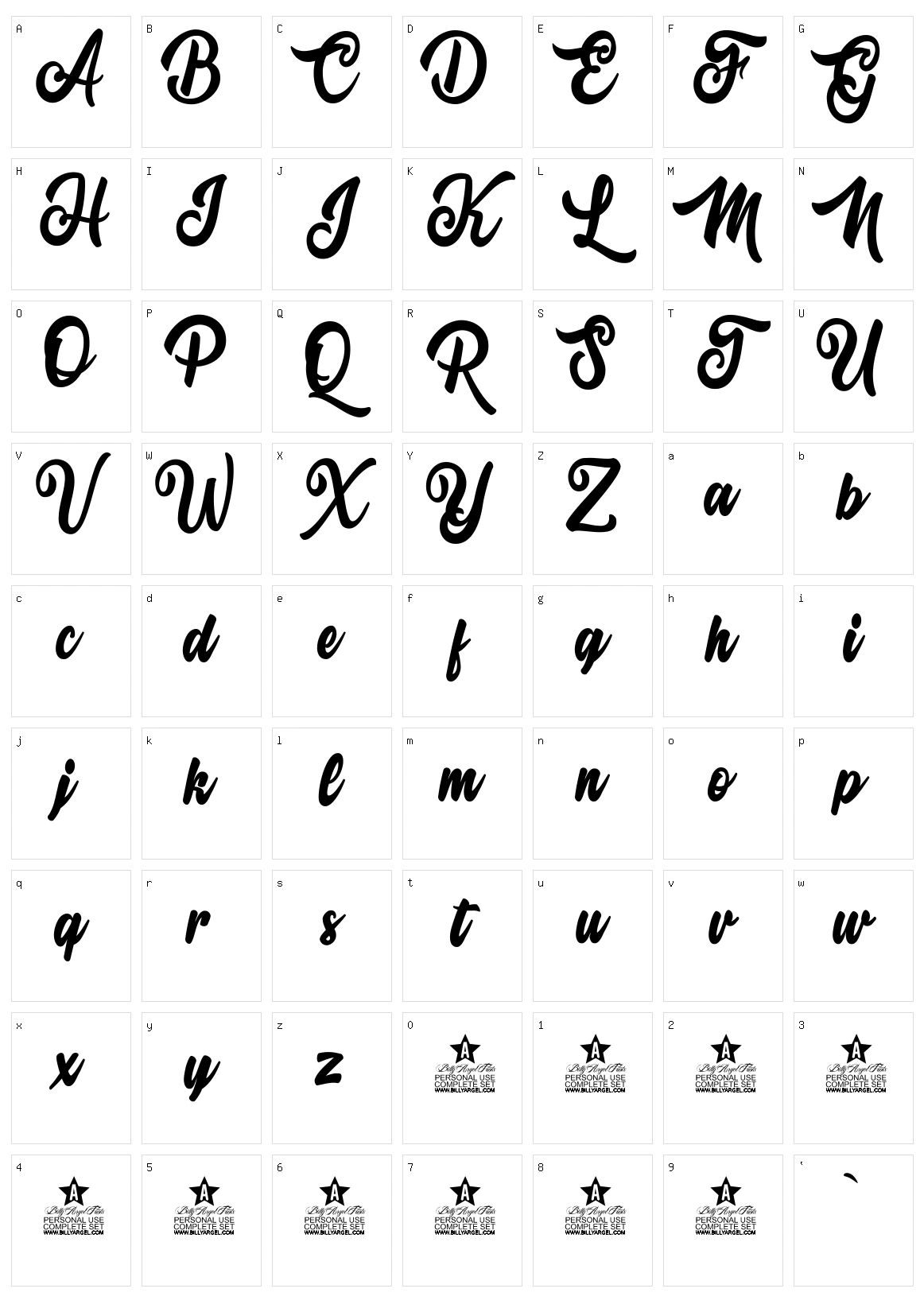 Antonine Character Set