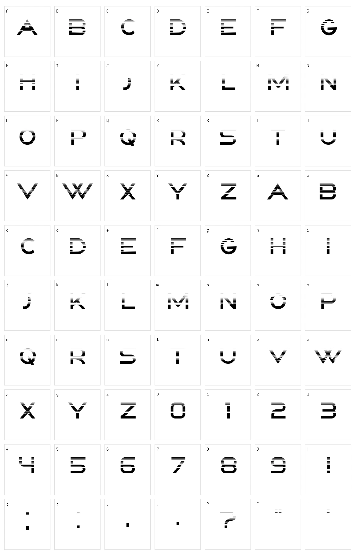 Indited Character Set