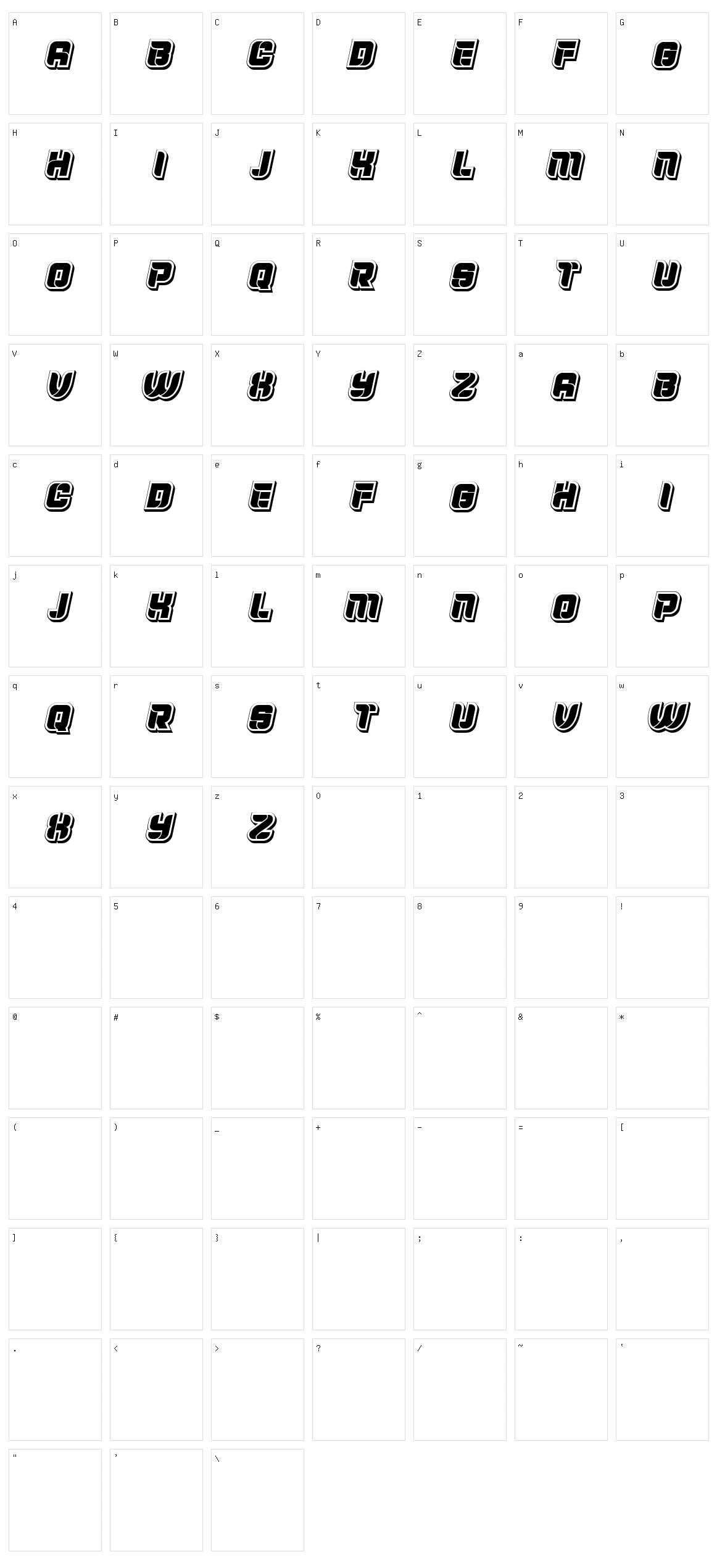 Indos Character Set