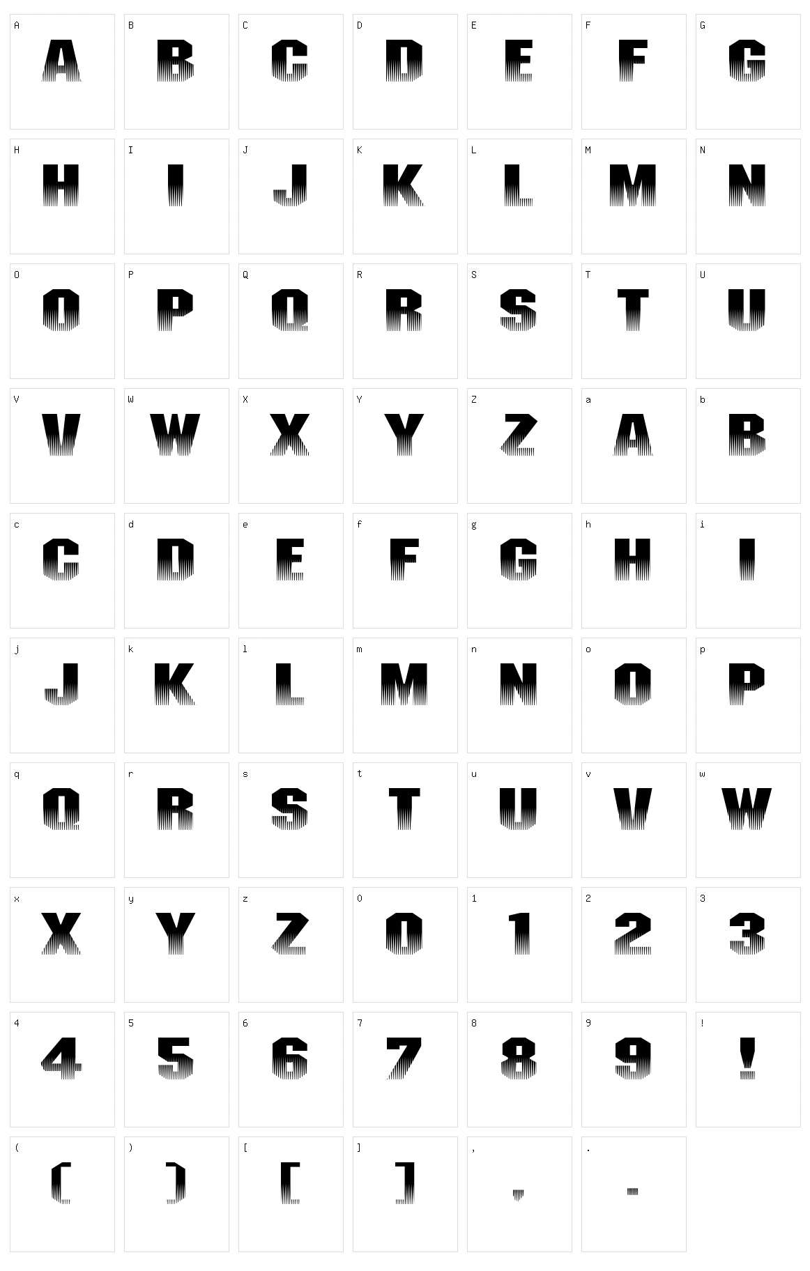 Invisible Killer Character Set