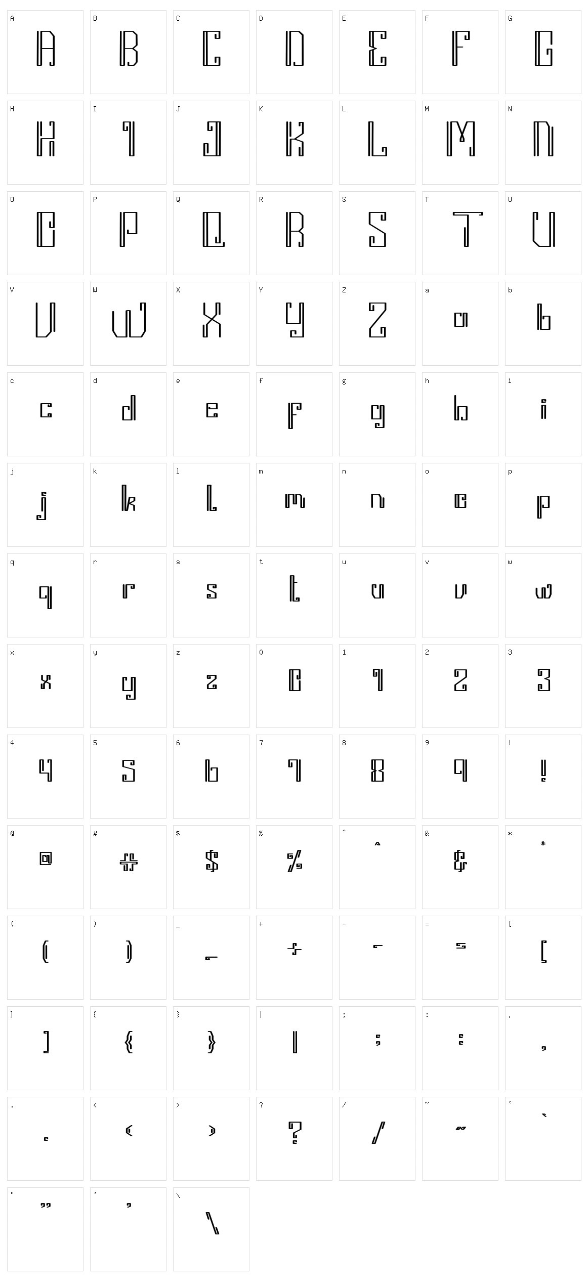 Javana Character Set