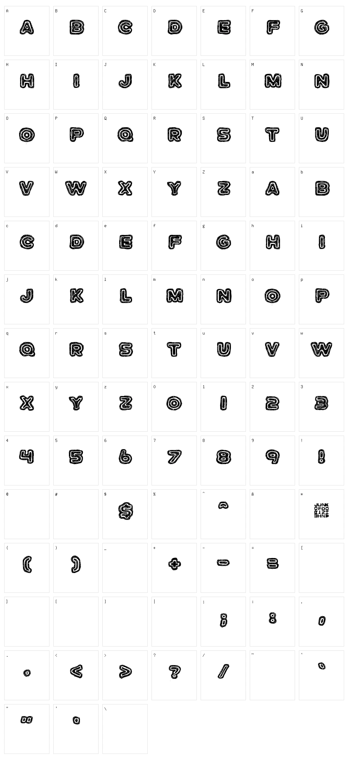 Jazz Zebra Character Set