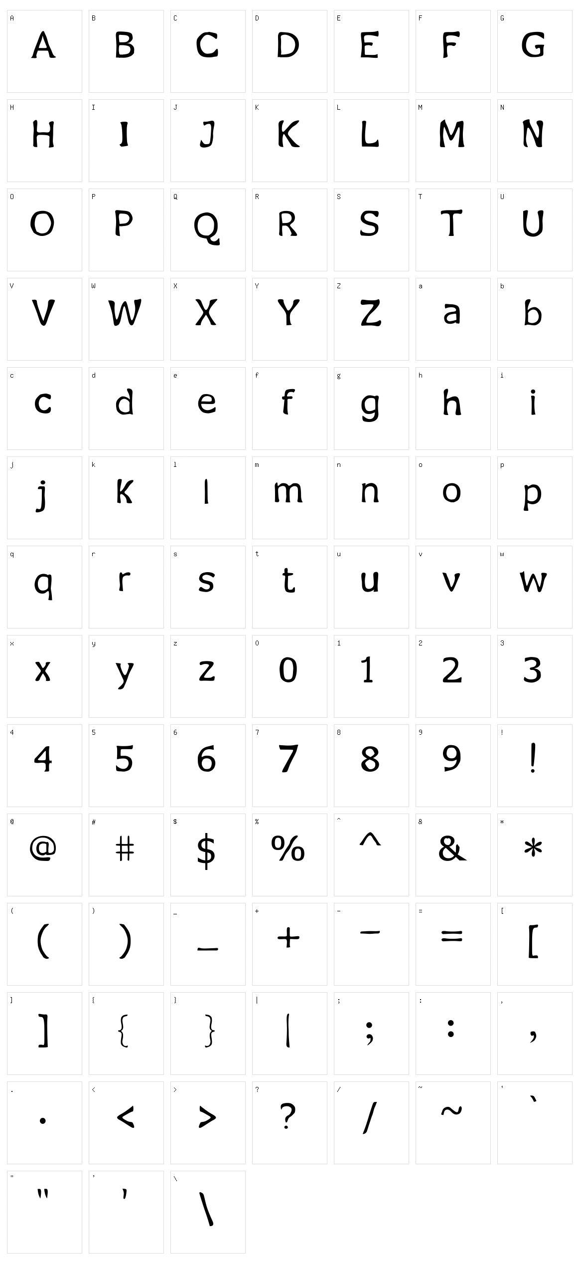Jecko Legacy Character Set