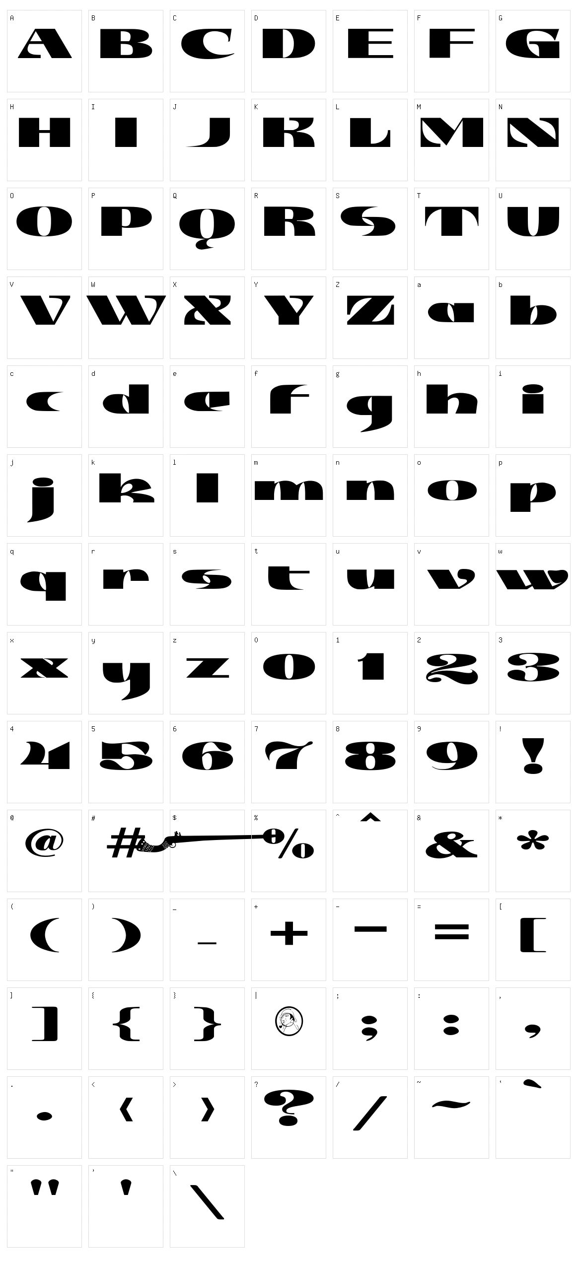 JMH Jezail Character Set