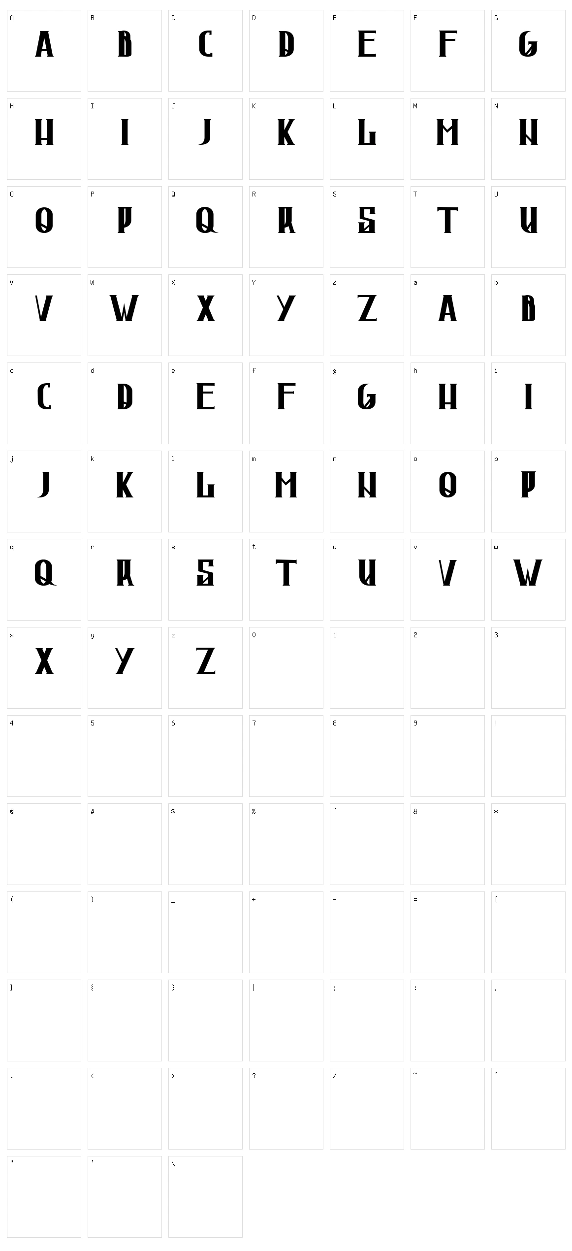 Jornt Character Set