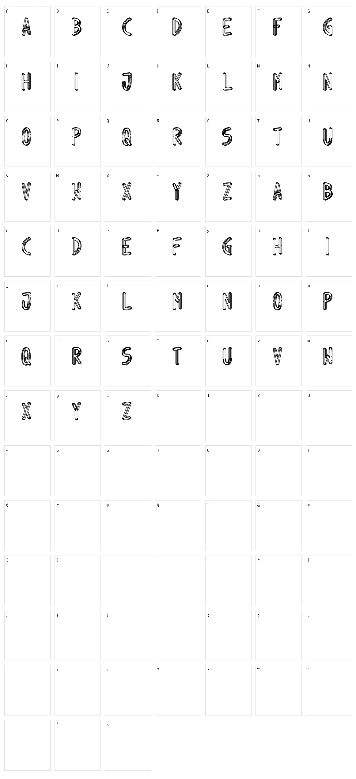 Juino Net Character Set