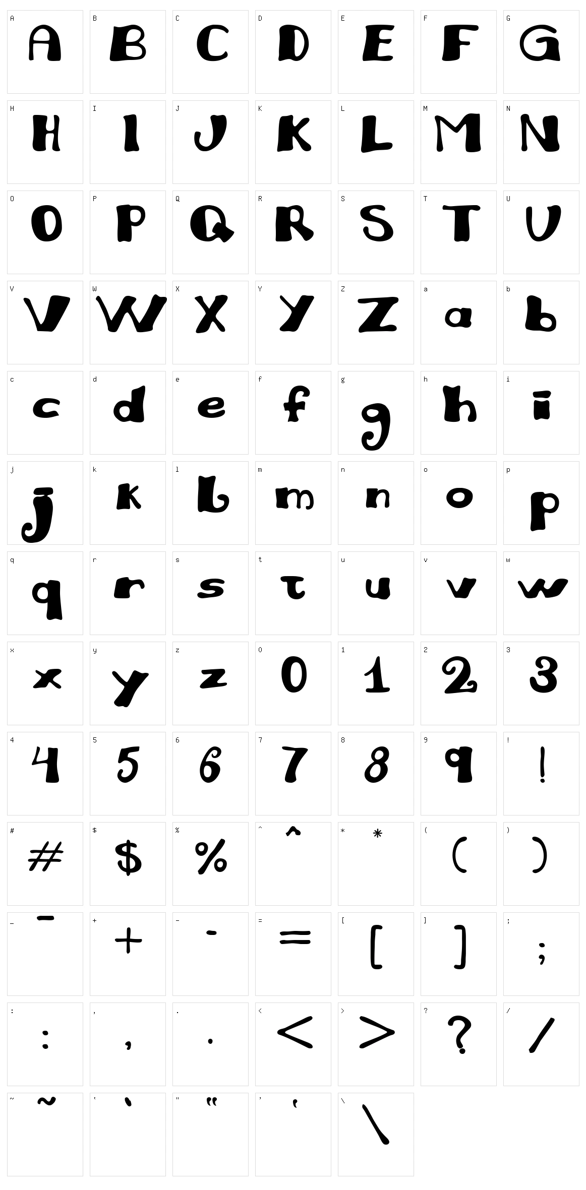 Juliana Character Set