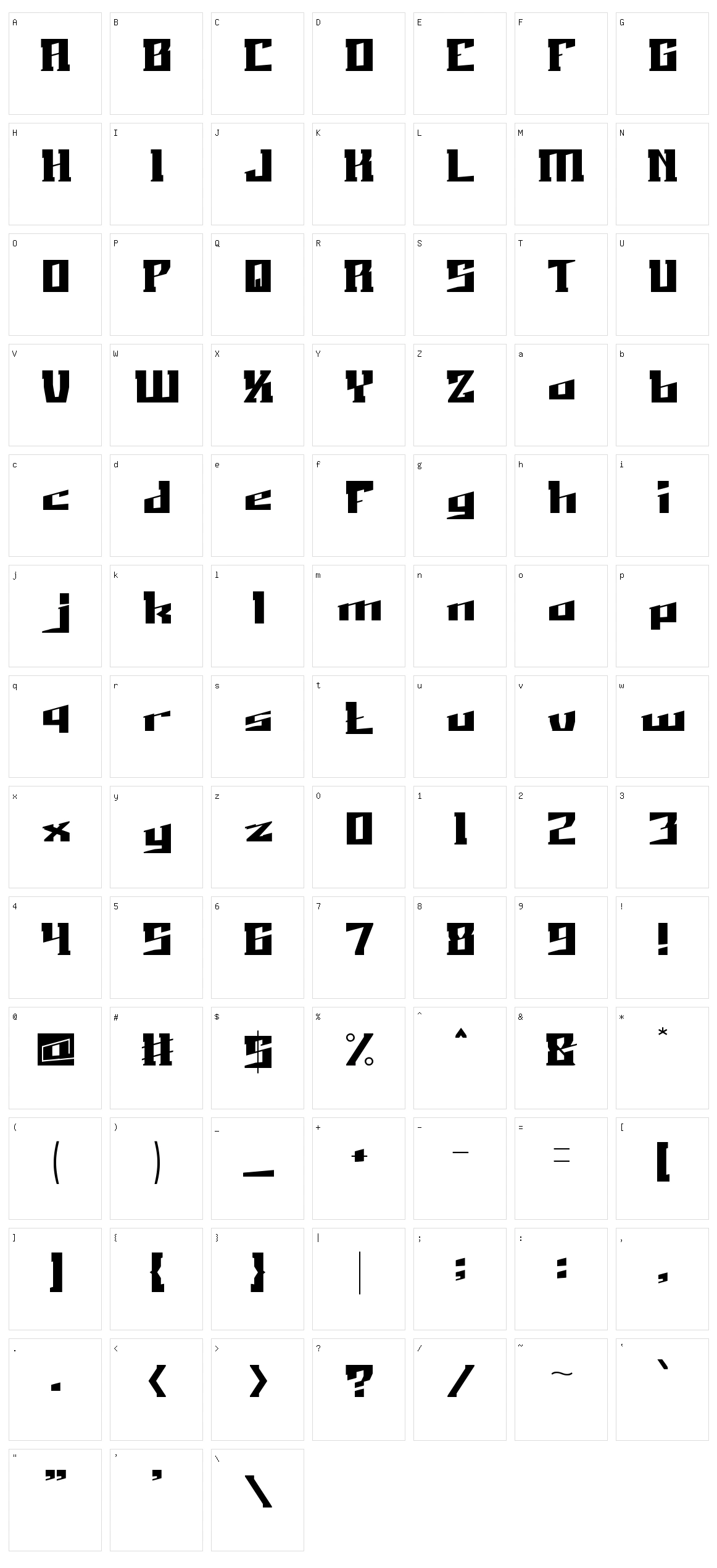 Just Do Right Character Set