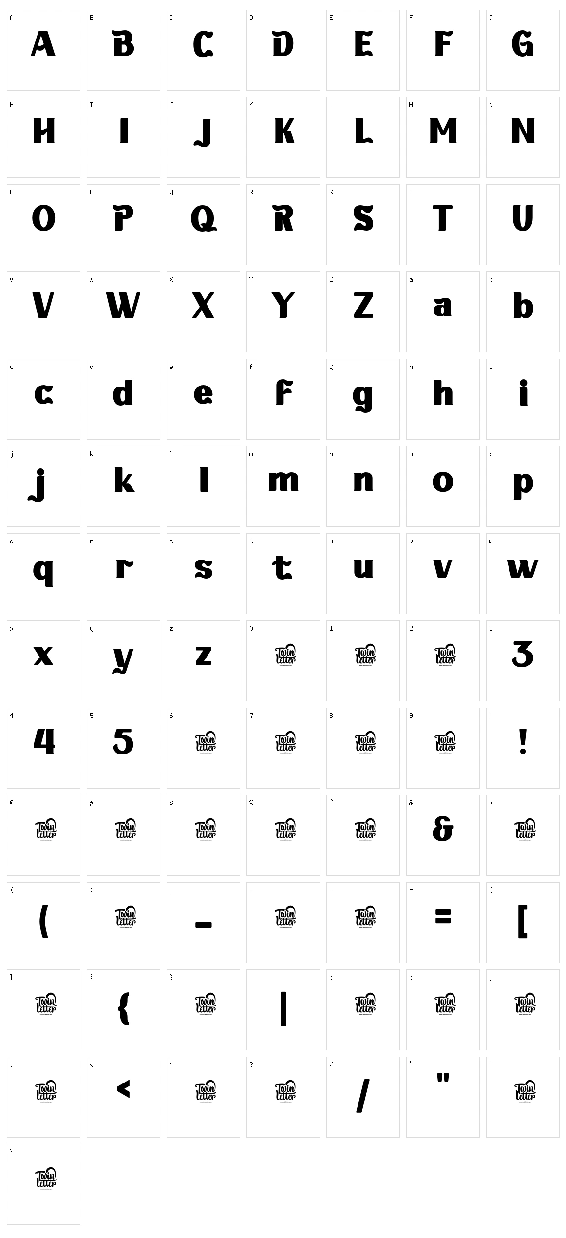 Kabusi Character Set