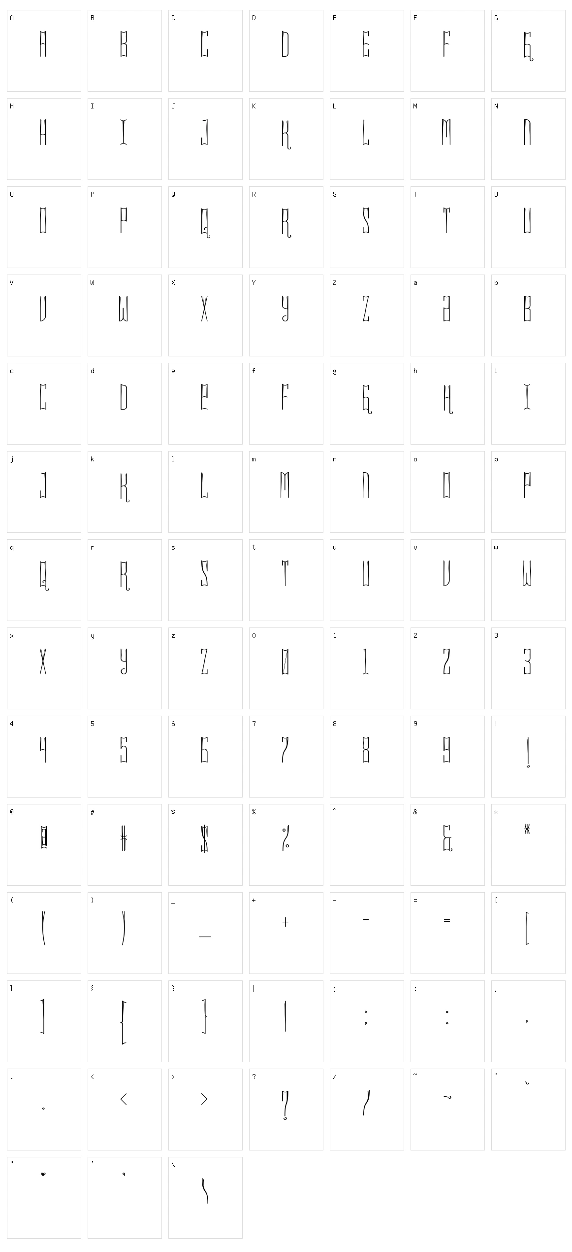 Kakawa Character Set