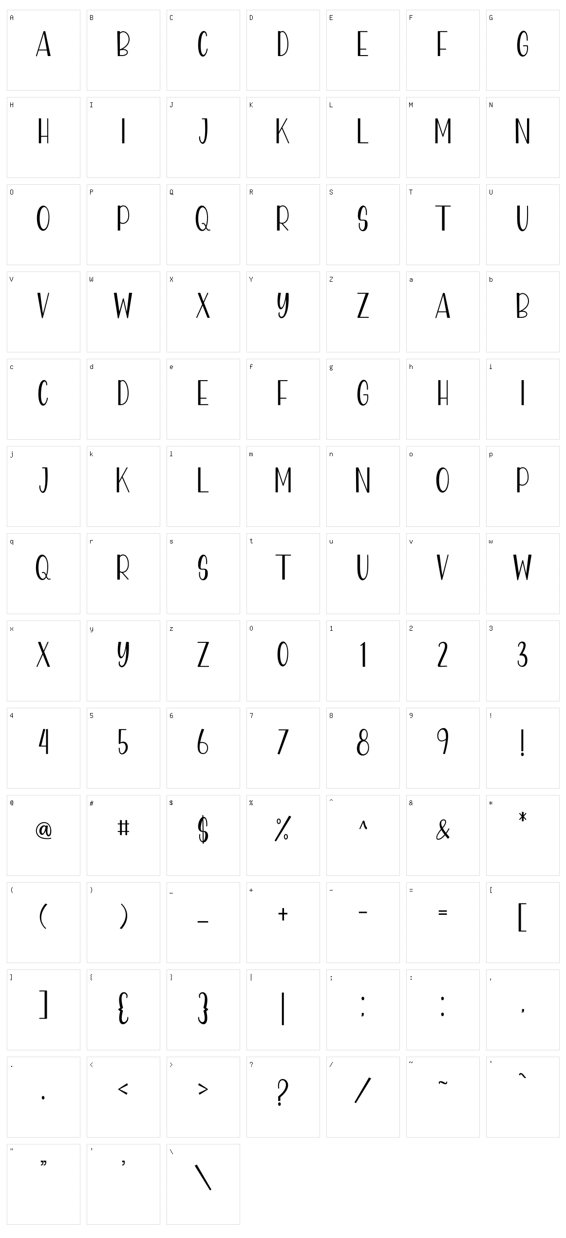 Kamadatu Character Set