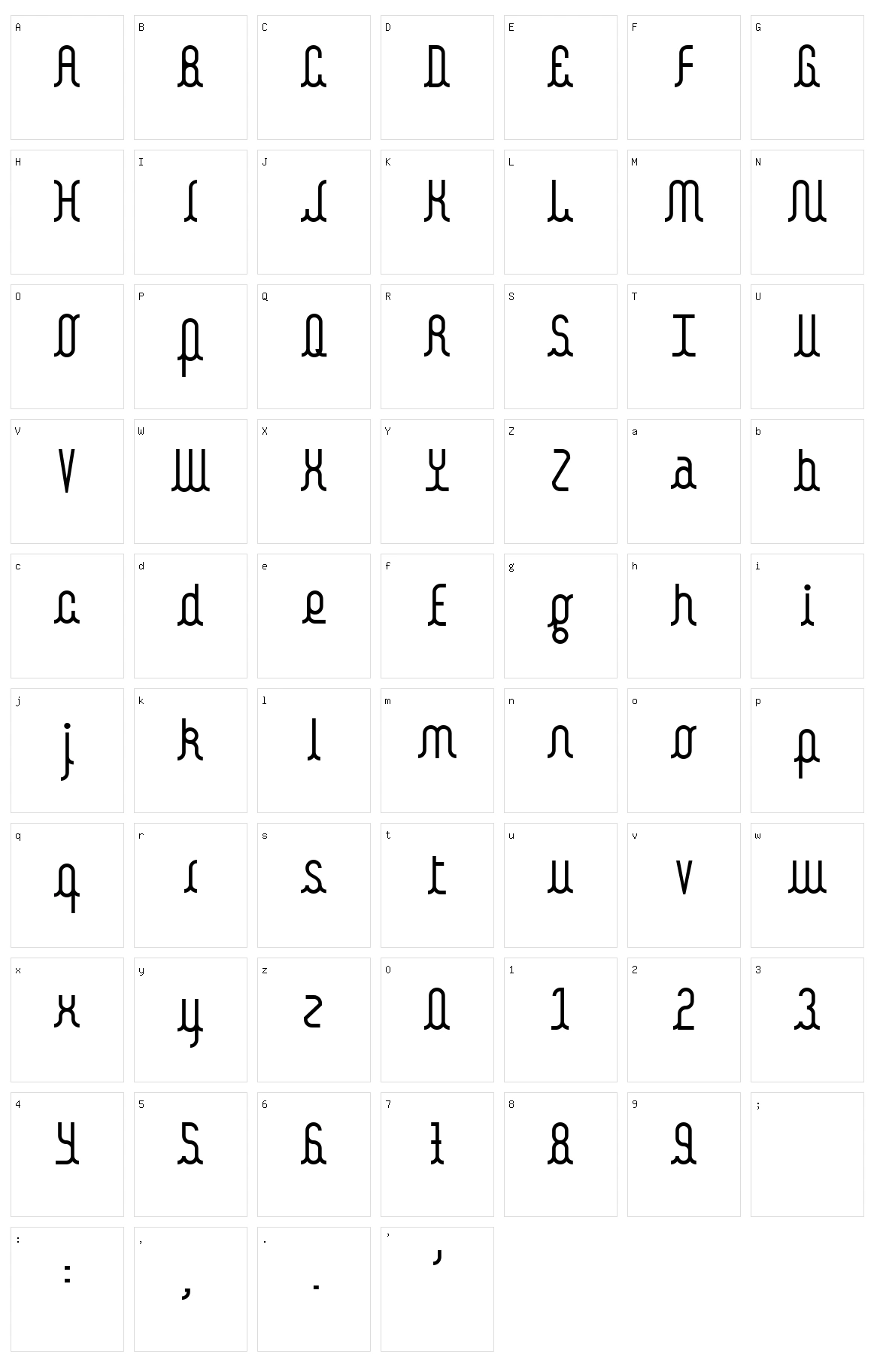 Kamalo Character Set