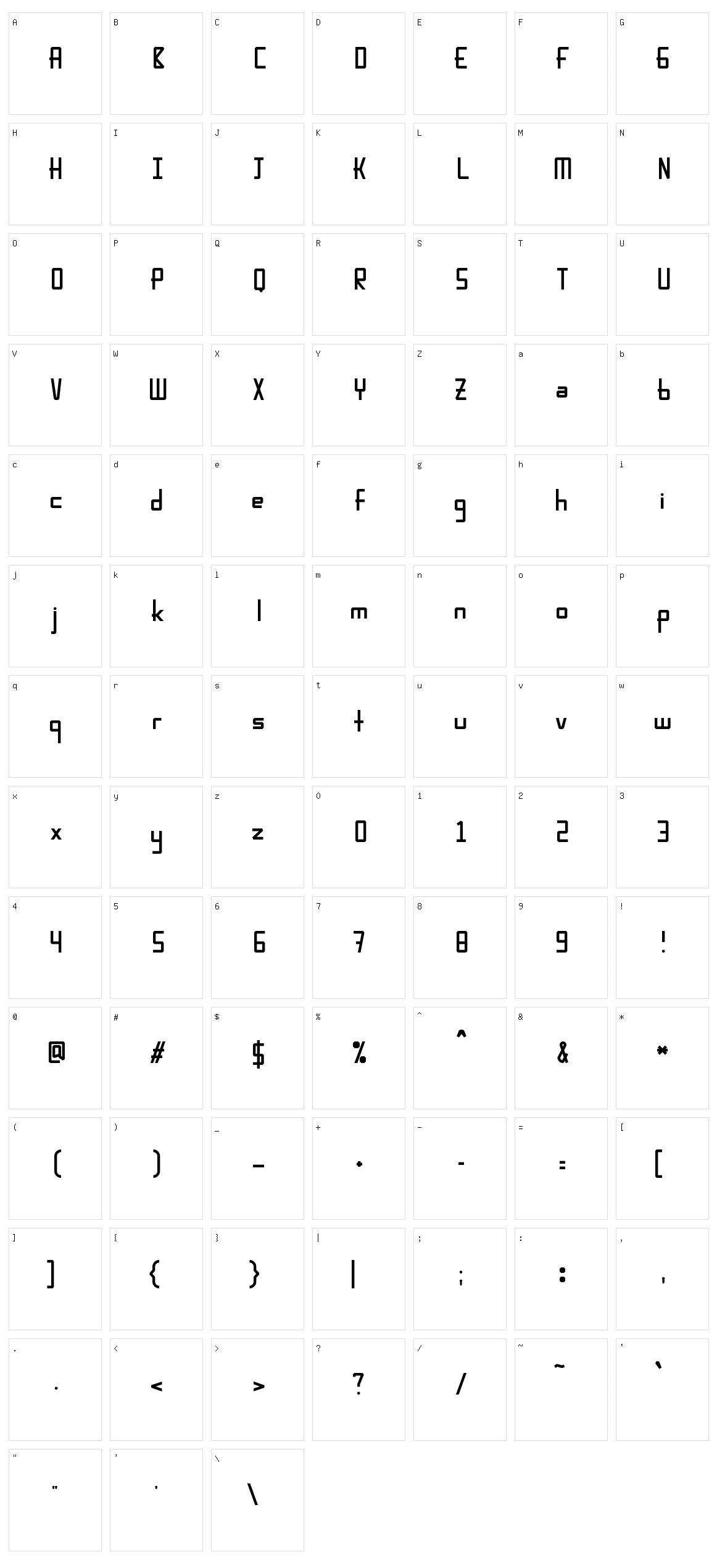 Karpow Character Set