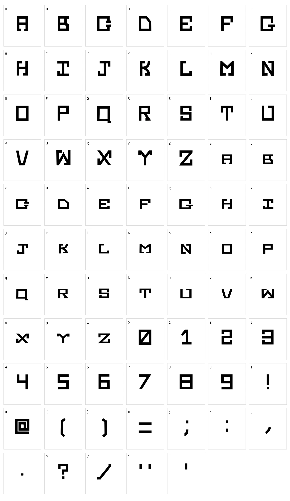 Kasattack Character Set