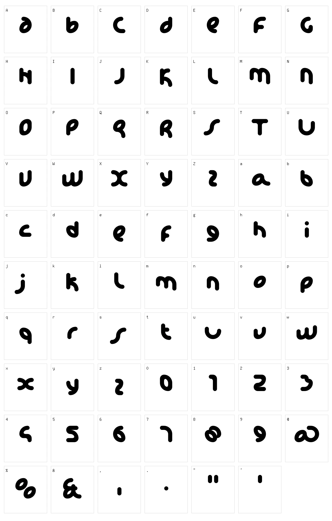 KD Happi Character Set