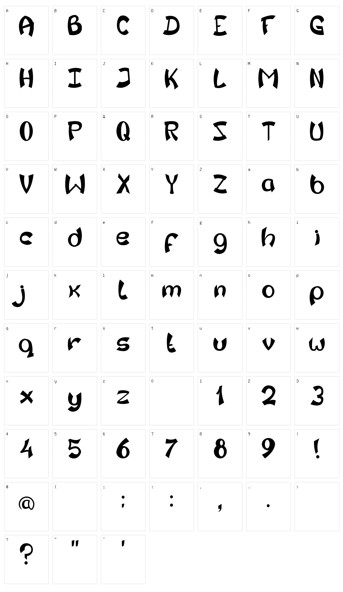 Kengo Character Set