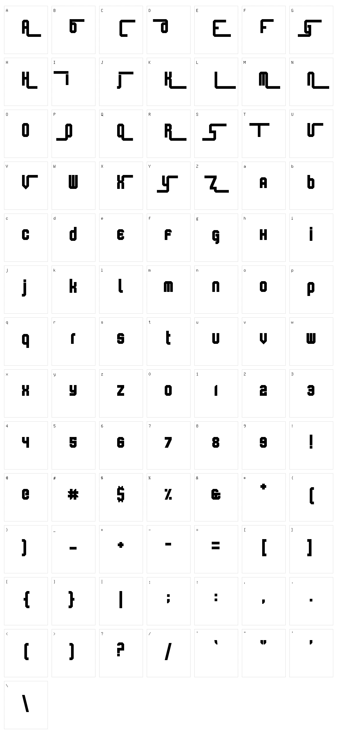 Keyboard Warrior Character Set