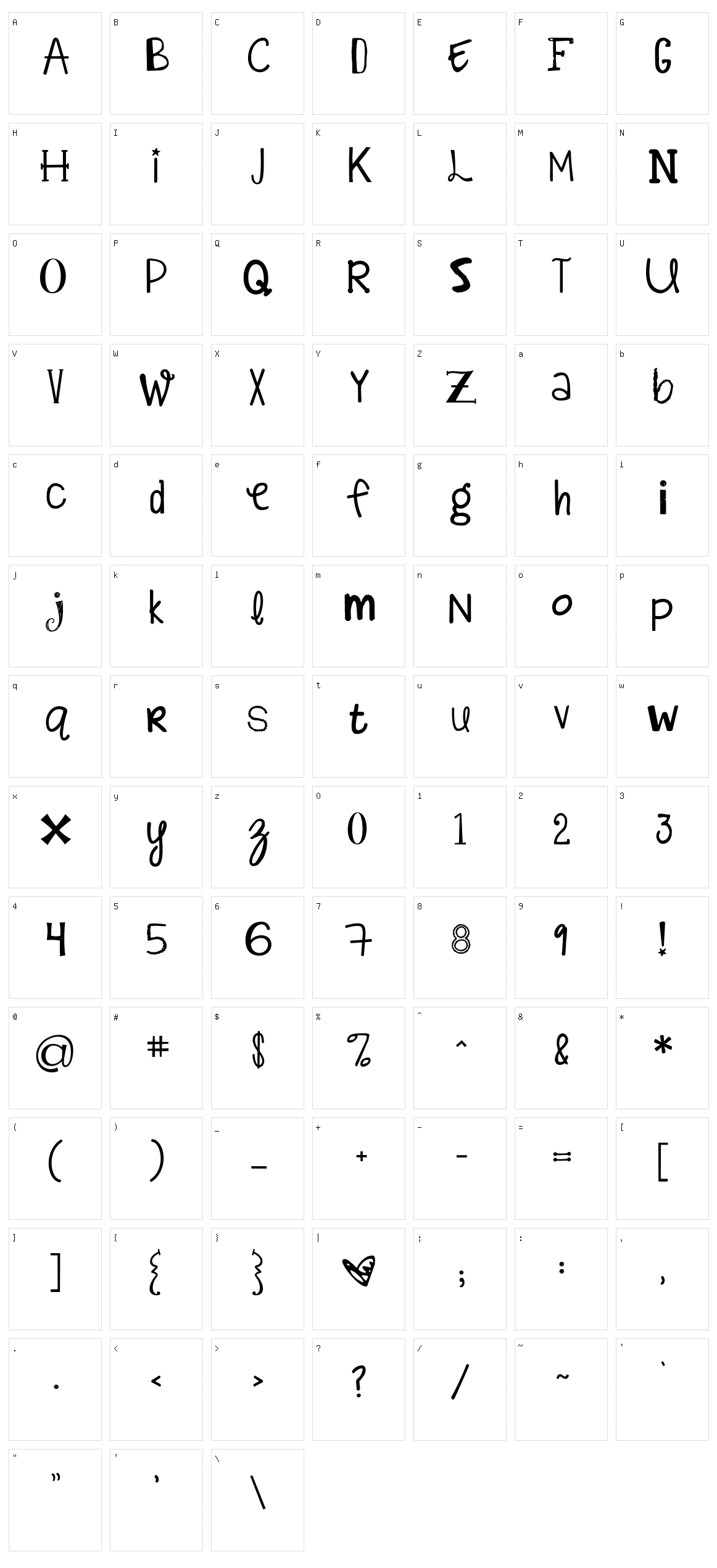 KG Alphabet Regurgitation Character Set