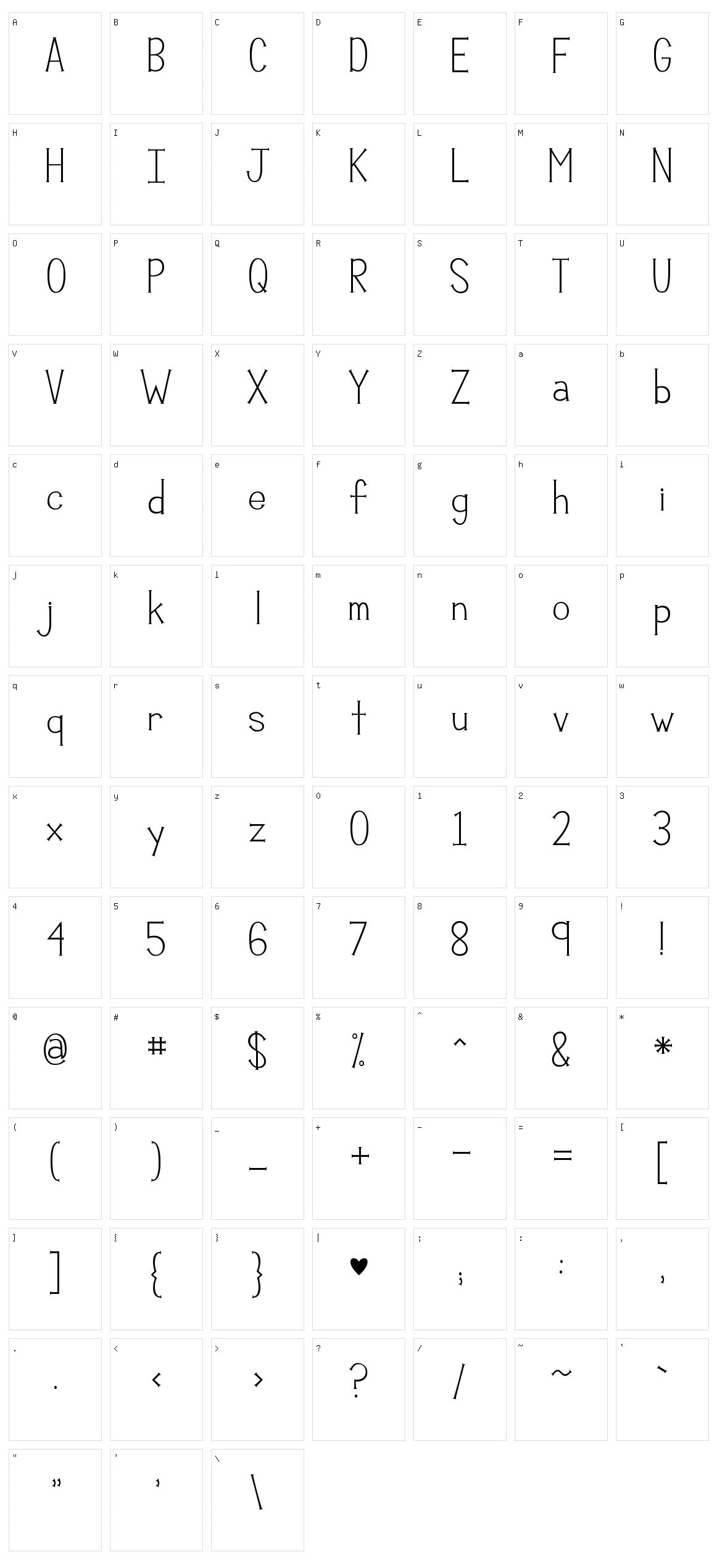 KG Compassion Character Set