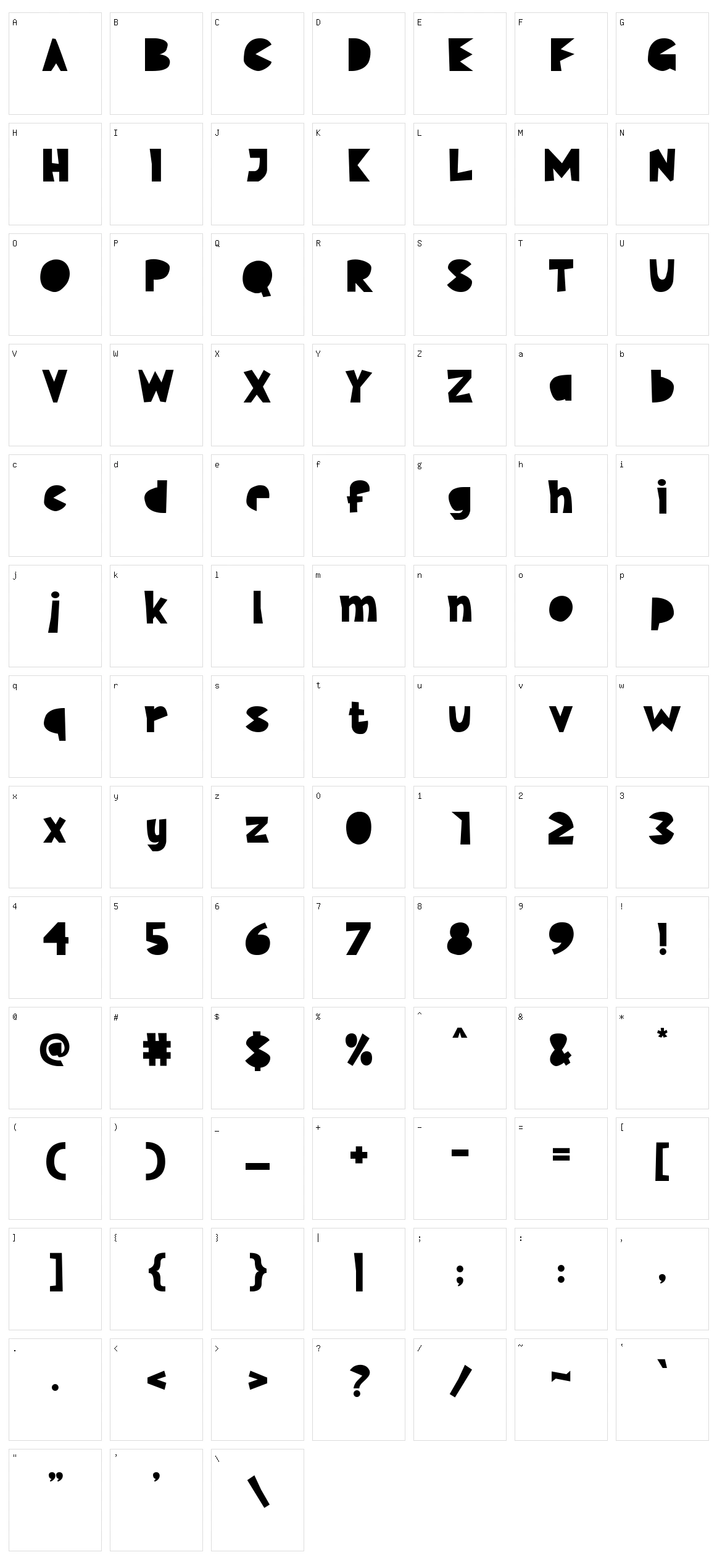 Kids Cut Character Set