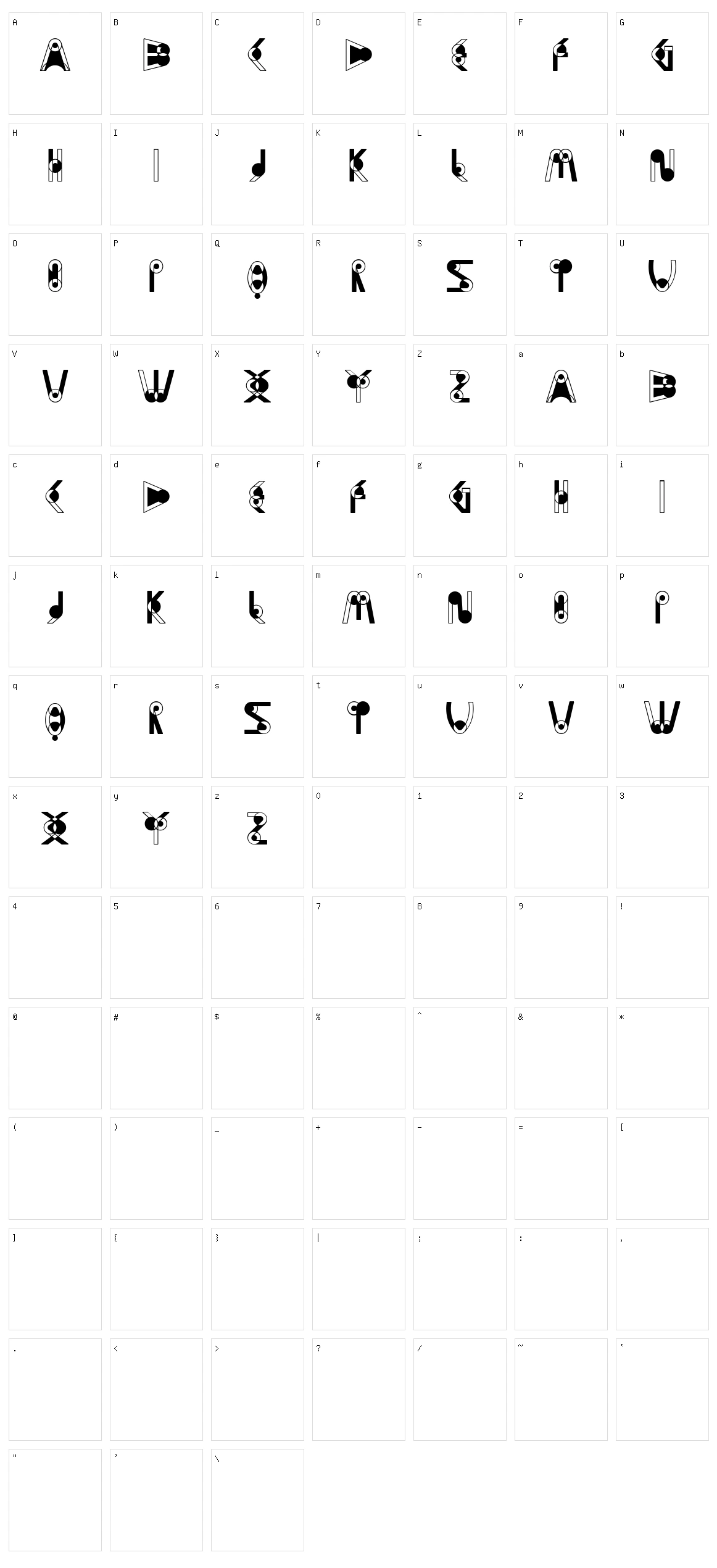 Kikundi Character Set