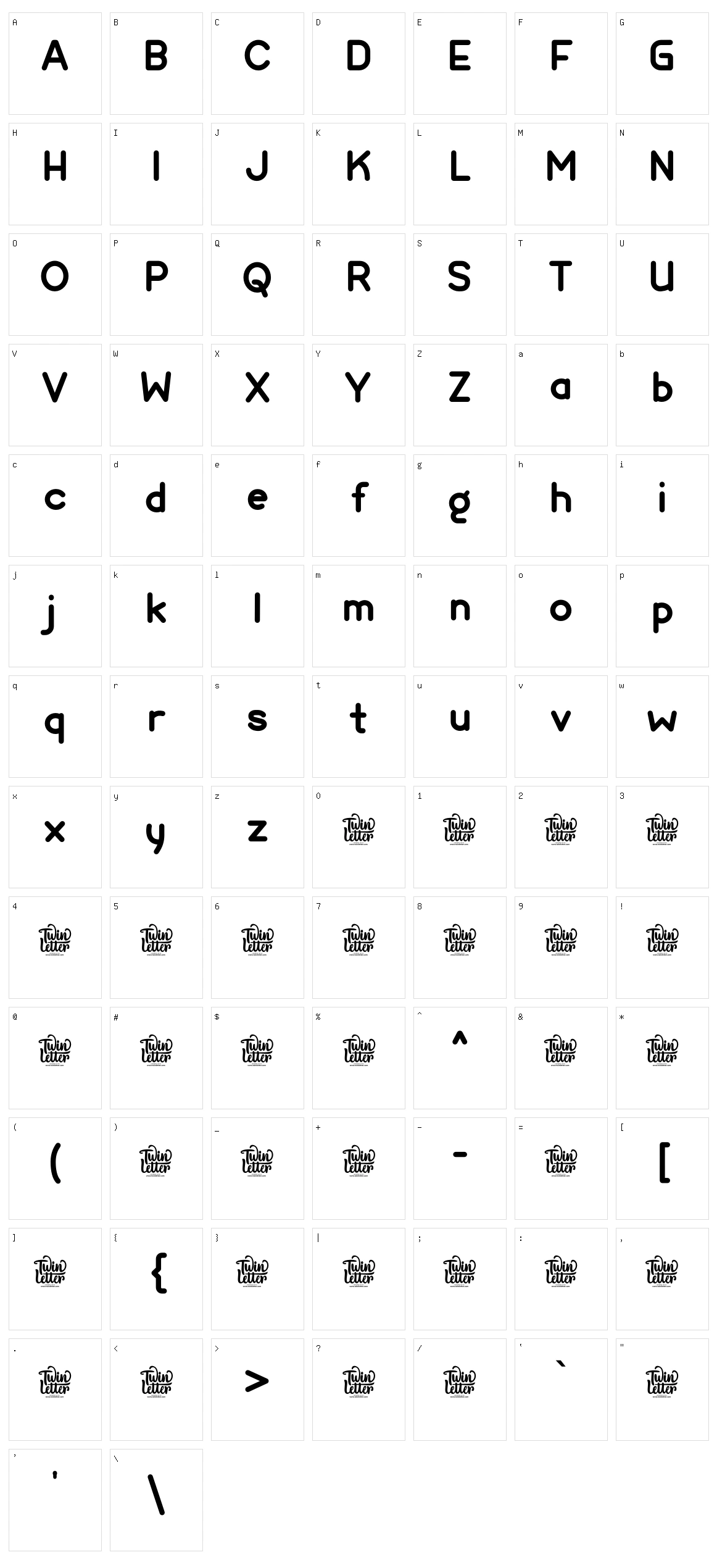 Kimora Character Set