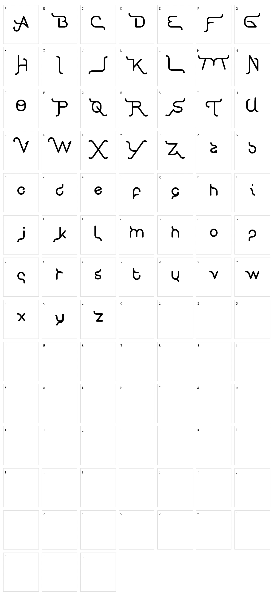 King Of Font And Typography Character Set