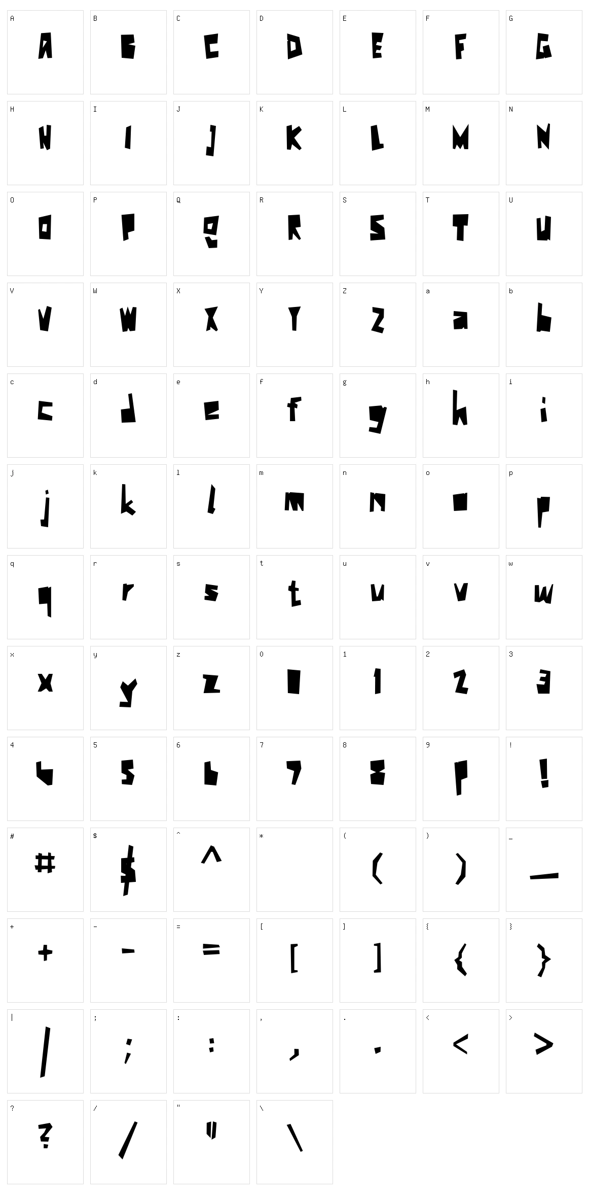 KK Schnitzler Character Set