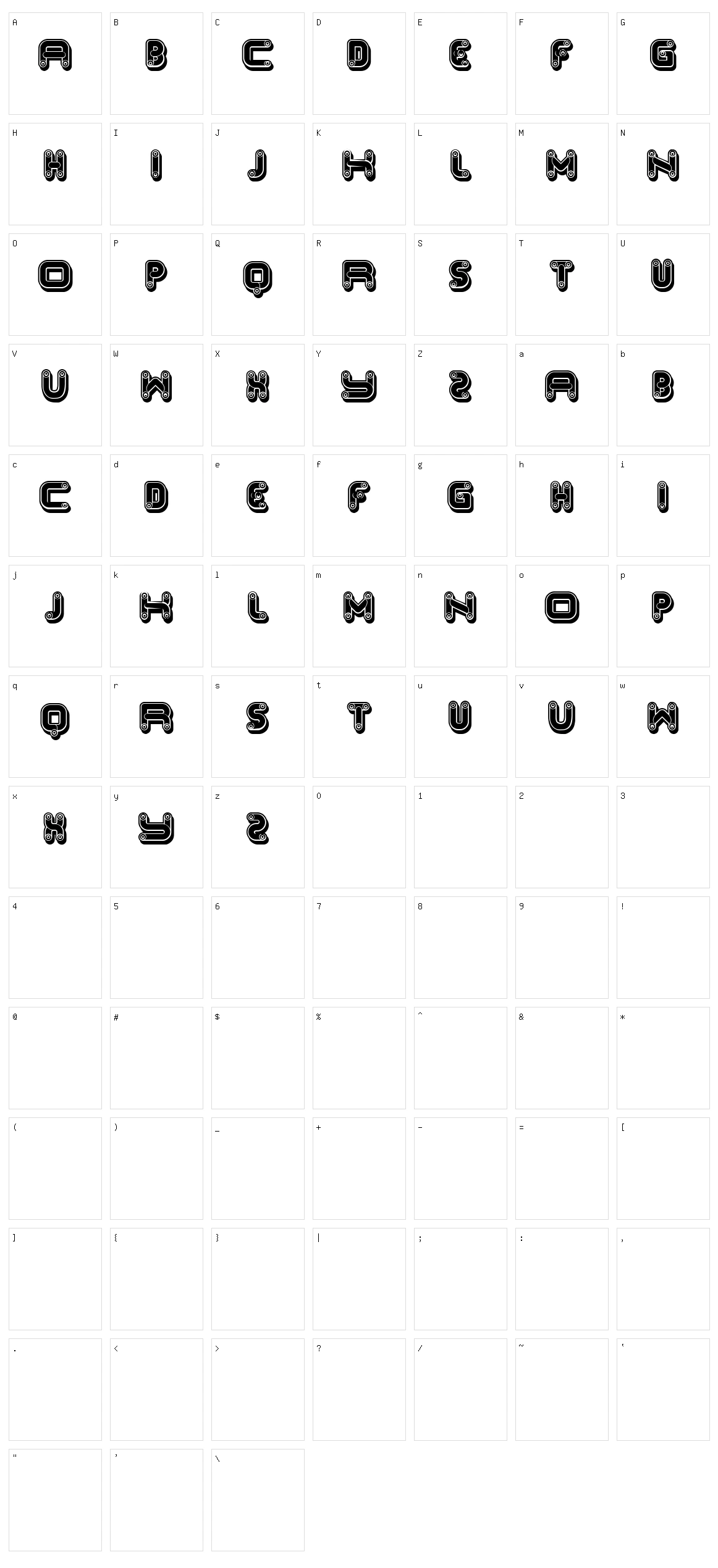 Klapa Character Set