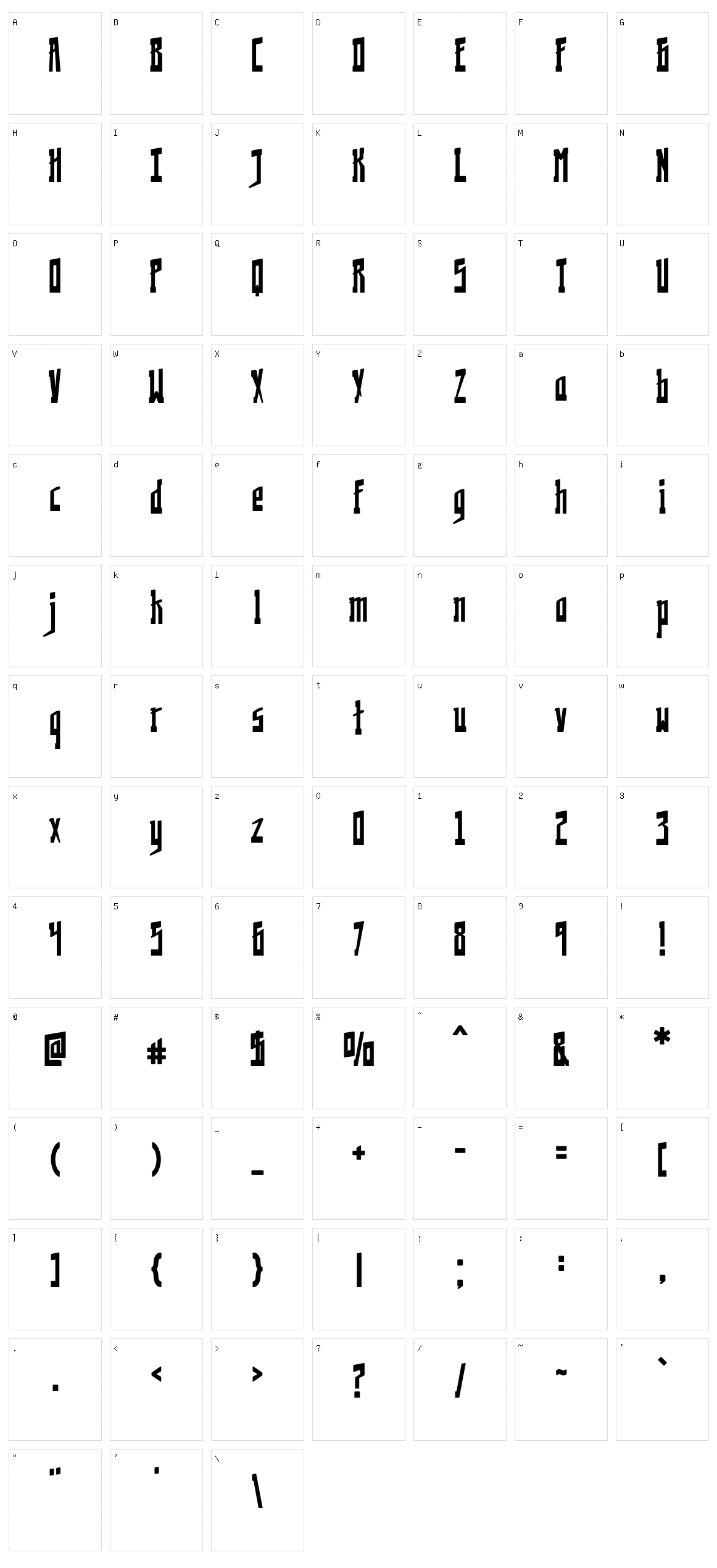 Kremlinology Character Set
