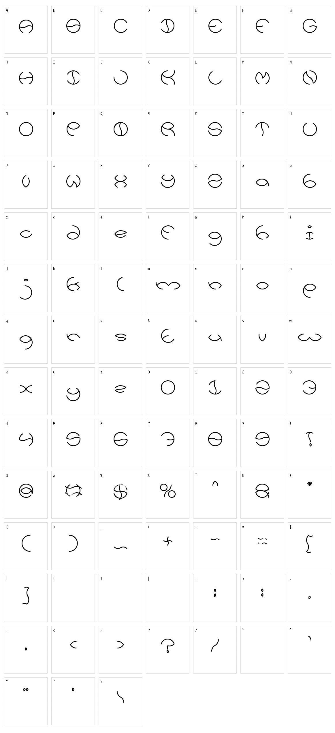 Kristina Character Set