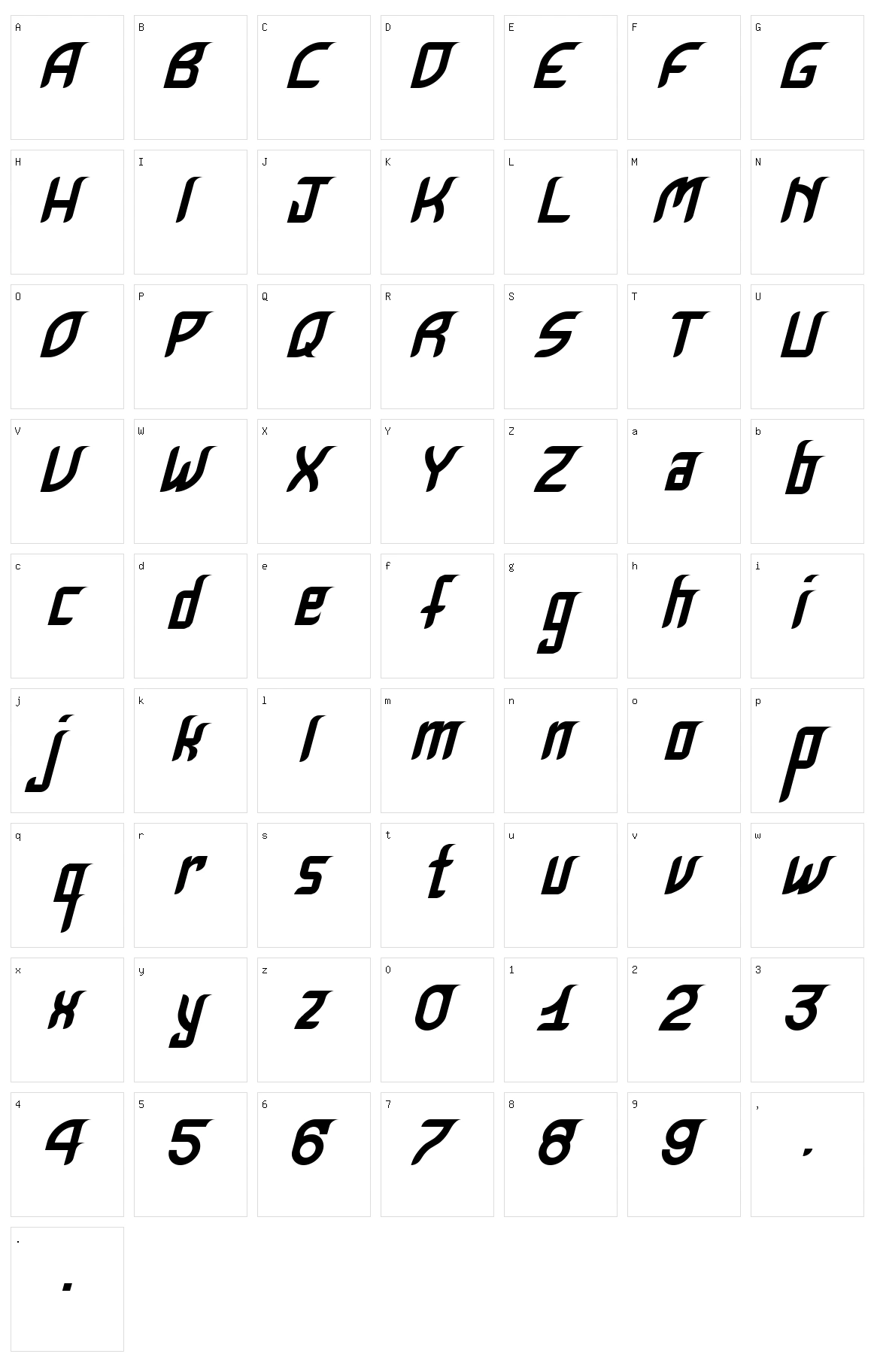 Krugovis Character Set