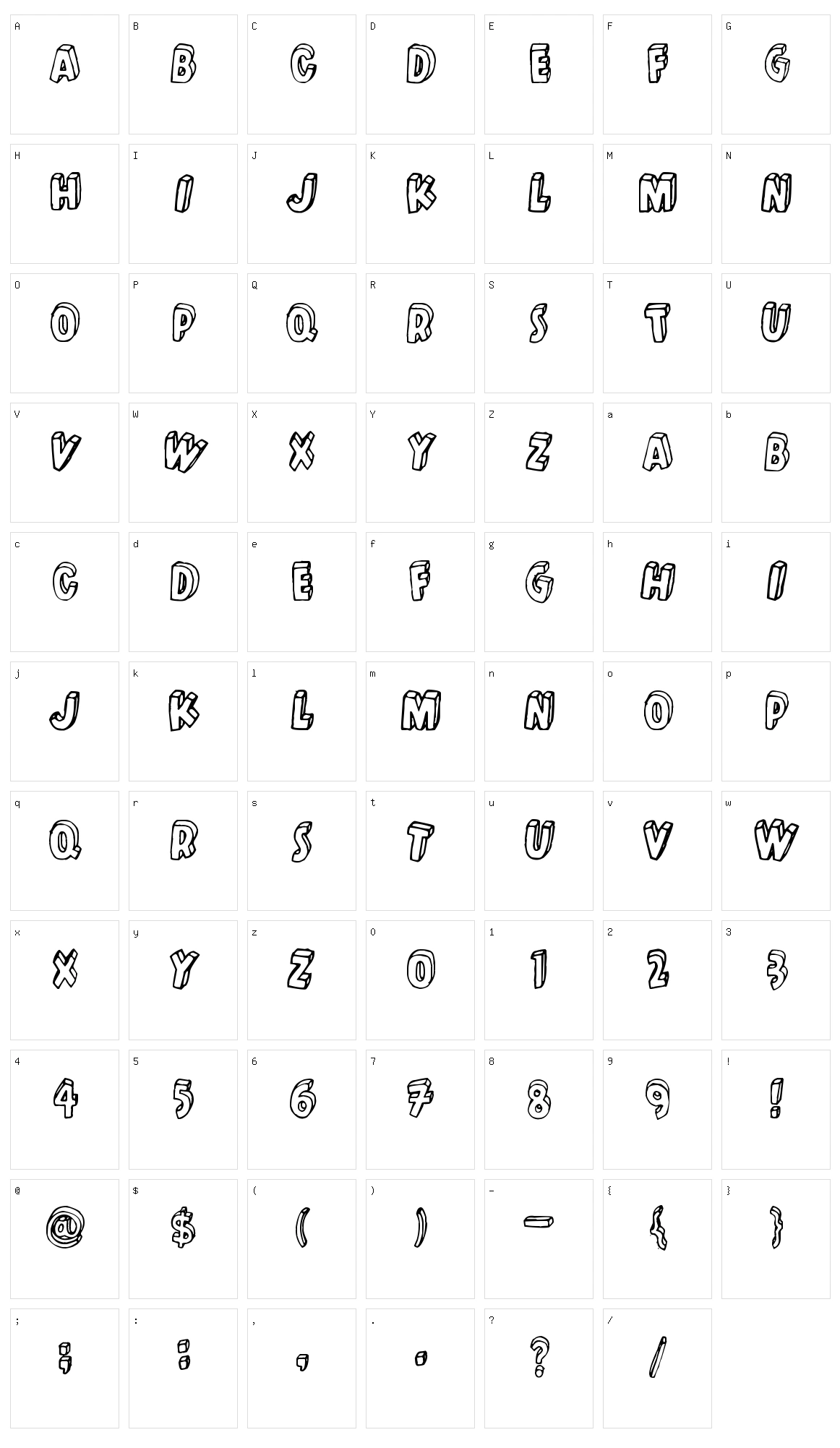 Kulminoituva Character Set