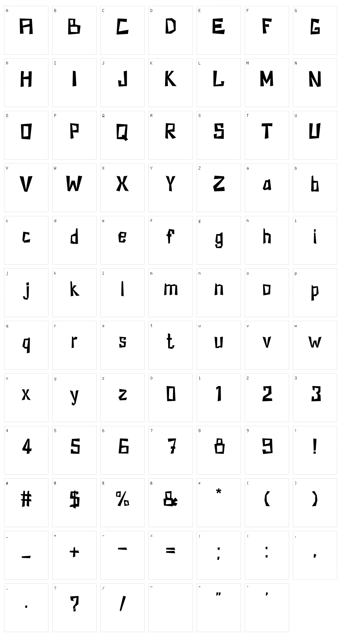 KZ Kirpich Character Set