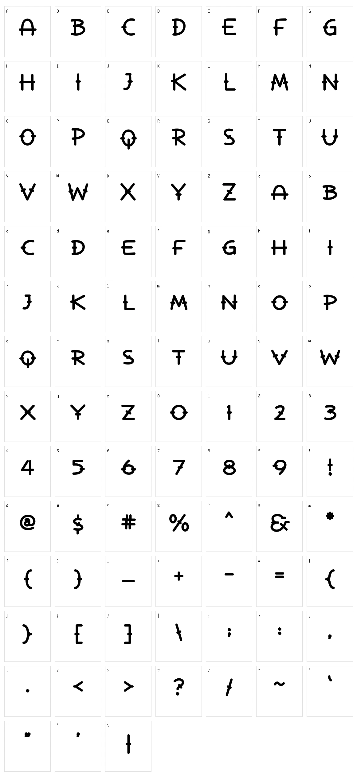 La Pirata Character Set