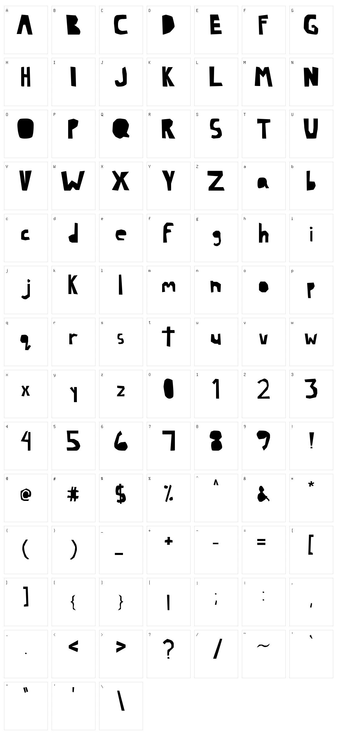 Lazy Character Set