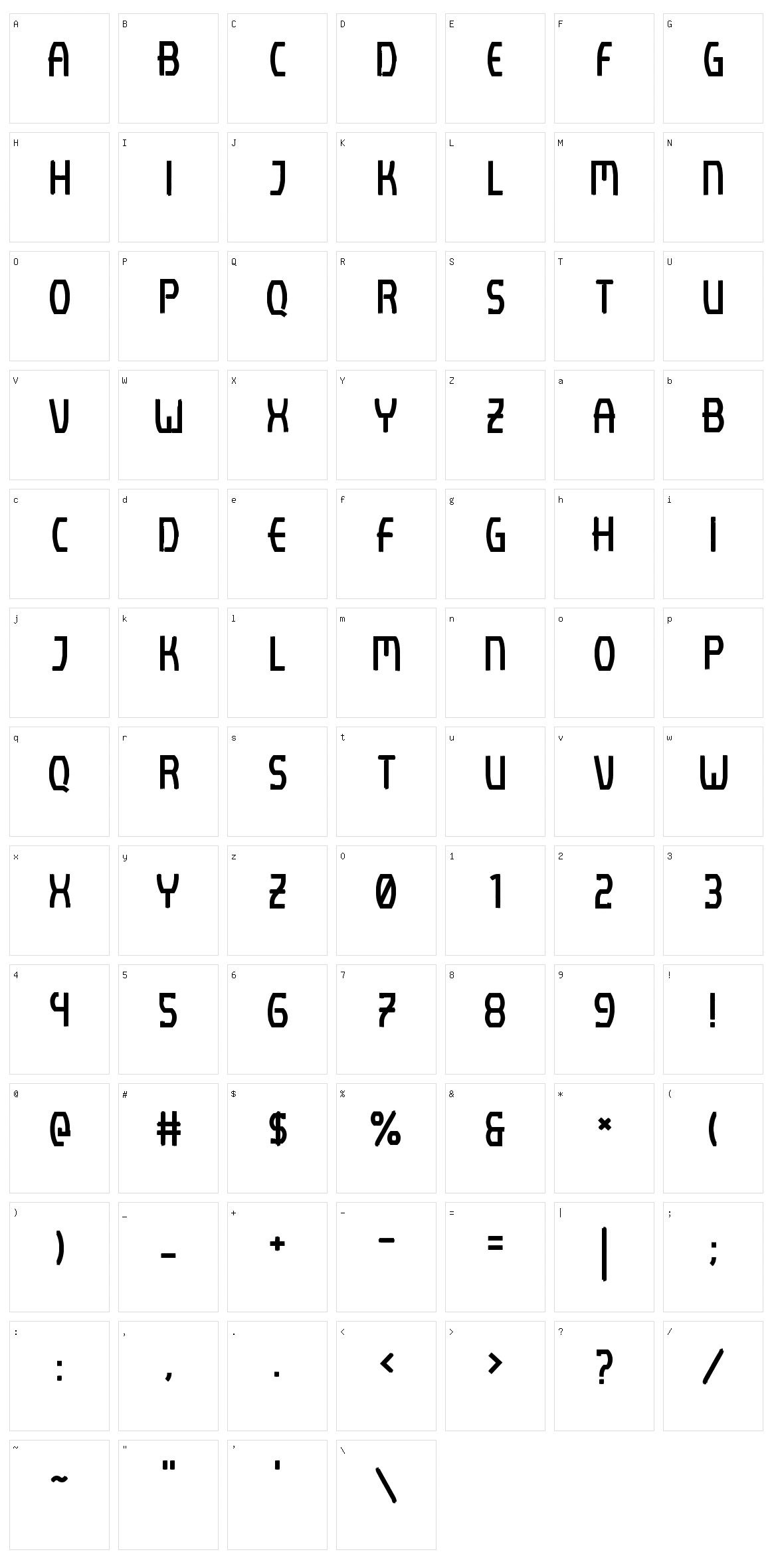 Lenijo Brush Character Set